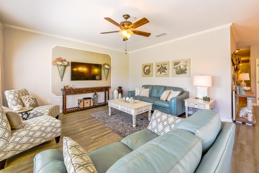 BEST LOCATION IN THE BUILDING!~ This 3 Bedroom 3 FULL Bath condo has been recently updated!.. New paint / New Vinyl Plank Flooring Throughout / New Hot Water Heater / New Furnishings... and a Soothing Updated Dcor!~ Each Bedroom has Access to its own Bathroom making this a Great Vacation Rental for Large Families or Groups! NO ELEVATOR NEEDED... Condo is located conveniently on the Ground Floor for ''Walk Out'' access to the BEACH, Pool and Parking LOT! Emerald Waters has its own Deeded Beach Access, Community Pool and Hot Tub. A Brand New Alvin Island Department Store is being constructed directly across the Street which will have anything you need for the BEACH and more!~ Unit is being Sold Rental Ready... Just Bring your Beach Towel and RELAX!