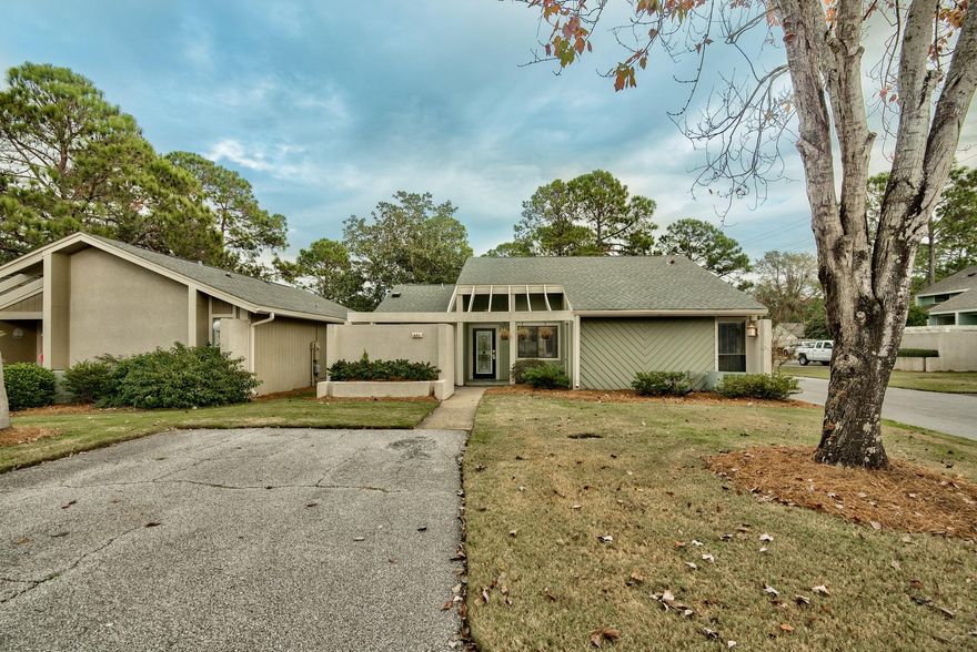 Private 1 level detached home with an enclosed back yard area. Several updates throughout this 3 bedroom 2 bath home. Grounds are maintained through the association for ease of ownership. Conveniently located by the Sandestin Owners pool and Linkside golf course.
