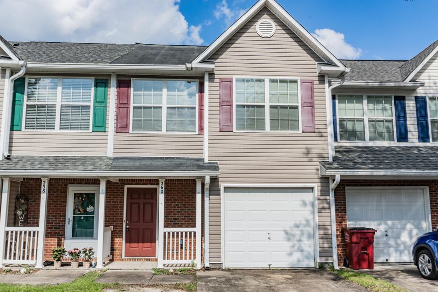 ''Recent Updates'' Recent updates which include a new roof also ceramic wood plank tile in the downstairs of the unit and upstairs bathroom. This 3 Bedroom 2.5 Bath townhome features the 3 spacious beroooms upstairs with 2 of the bathrooms. The 1/2 bath is located on the main floor for guests and convience. This home is also located in a cul-de-sac with a nice back patio.  To top it off this unit has 1 car garage that is perfect for parking or for storage.