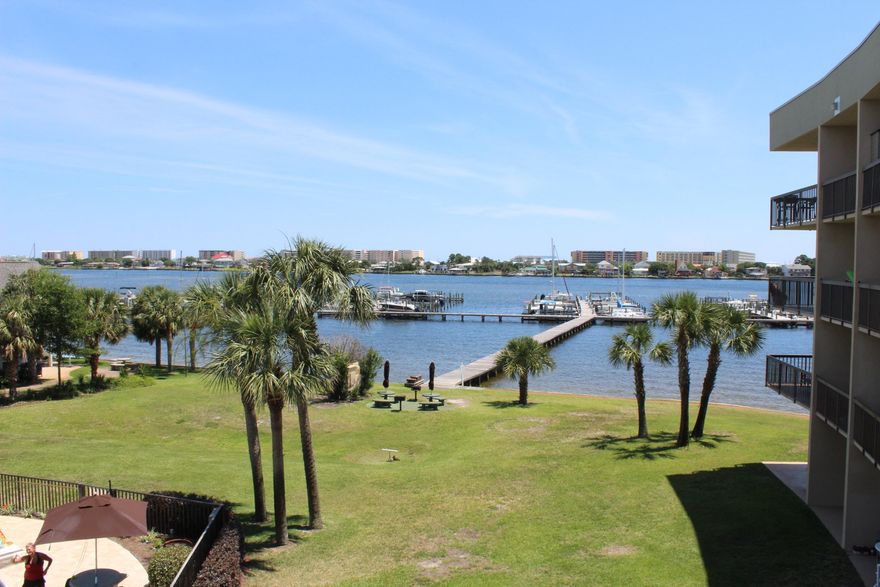 Waterview,35 Foot Boat Slip (C18) and a washer/dryer in the unit for under $84,000. This unit has a beautiful view from the 4th Floor which is the top floor. There is a beach area to enjoy the intercostal waterway along with a boat slip of 35 feet and deep water. The boat slip has an additional fee of $83.87 The unit has a convection microwave and a two burner cooking unit. Bathroom has been upgraded and is where the washer/dryer unit is located. The community pool is spacious and the Olive Garden is steps away for easy dining. Central location in Fort Walton Beach.