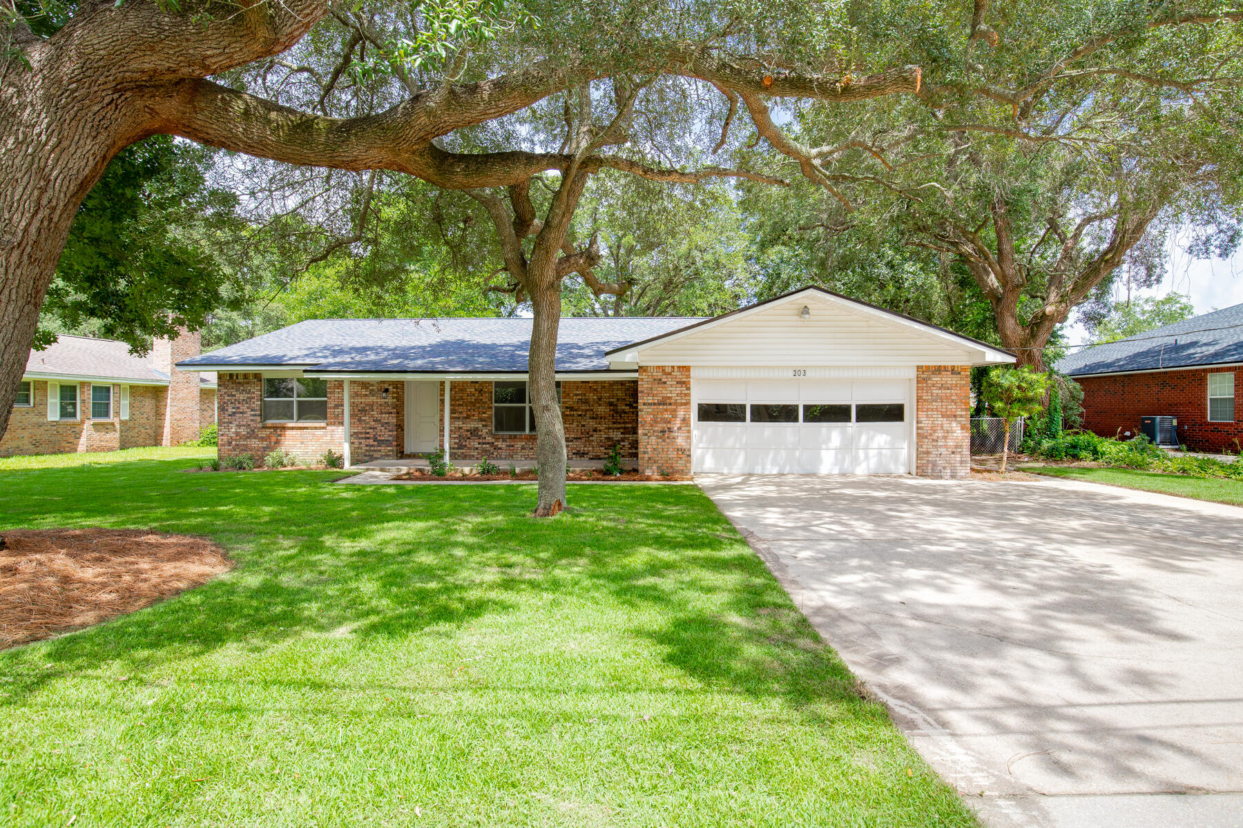 Welcome Home! This fully renovated home features a brand-new roof, offering modern comfort and peace of mind. Enjoy a stylish interior with updated flooring, fresh paint, and contemporary fixtures. The kitchen boasts new appliances, granite countertops, and ample cabinetry. Bathrooms have been beautifully upgraded with modern amenities. The property includes a fenced yard and a powered utility shed, perfect for extra storage or a workshop. Located near top-rated schools, shopping, dining, and the beautiful beaches of Fort Walton Beach, this move-in-ready home is perfect for you. Schedule your viewing today!