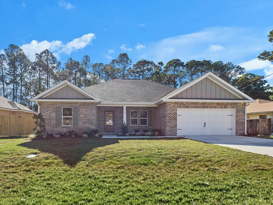 **Est Completion/closing Nov 14-21.   Pics of a similar home built by the same builder.** This 4-bedroom 2-bathroom home is a show stopper. The modern farmhouse features give this home a comfortable quaint feel. The kitchen offers stainless steel appliances, a farmhouse sink overlooking the backyard with a beautiful tile backsplash, floating shelves, and an island. Primary bedroom boasts a cathedral ceiling with wood beams. Bathroom offers a walk-in tile shower, a large freestanding soaking tub, and double vanities. The rest of the home is as thoughtfully designed to accommodate today's modern growing family.  Don't miss this opportunity!!