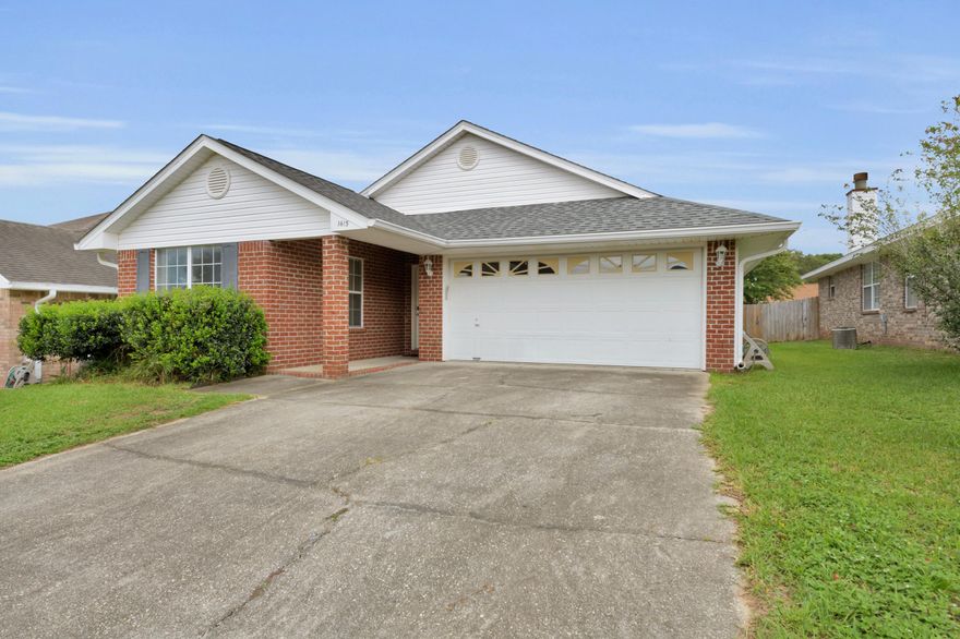 This patio home is conveniently located near UWF campus and the Navy Federal complex.  As you enter the large living room you are welcomed by the vaulted ceilings and the wood burning fireplace which is also plumbed for gas.  The huge master bedroom has plenty of  room for all your furniture.  The master bathroom is handicapped accessible with a bench seat, two shower heads and grab bars.  The home features laminate flooring throughout except the master bathroom is tile.  The screen enclosed patio is a perfect place to enjoy the outdoors for a morning cup of coffee.  The home is protected with a Sentricon termite system which is transferable and a home warranty for the Buyers peace of mind.  The roof is 2014, the HVAC is 2019, the privacy fence was replaced in 2018 and the microwave was replaced last month.  The washer, dryer and sprinkler system all convey AS-IS.