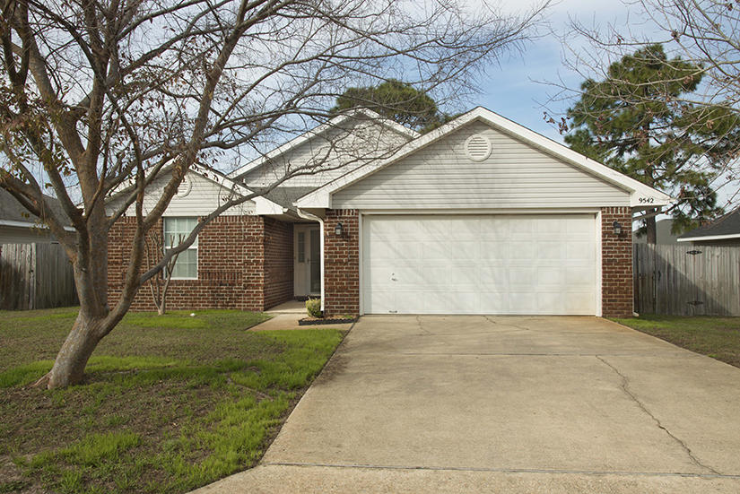 4 Bedroom,2 Bath split floor plan with a 2 car garage, located approx. 8 miles from Hurlburt Field AFB. Privacy fenced back yard with lawn pump and sprinkler system. This is all electric home. Small pet may be considered with restrictions and payment of a non-refundable pet fee. Absolutely no smoking in house or garage. Showings will begin on Feb. 4th.