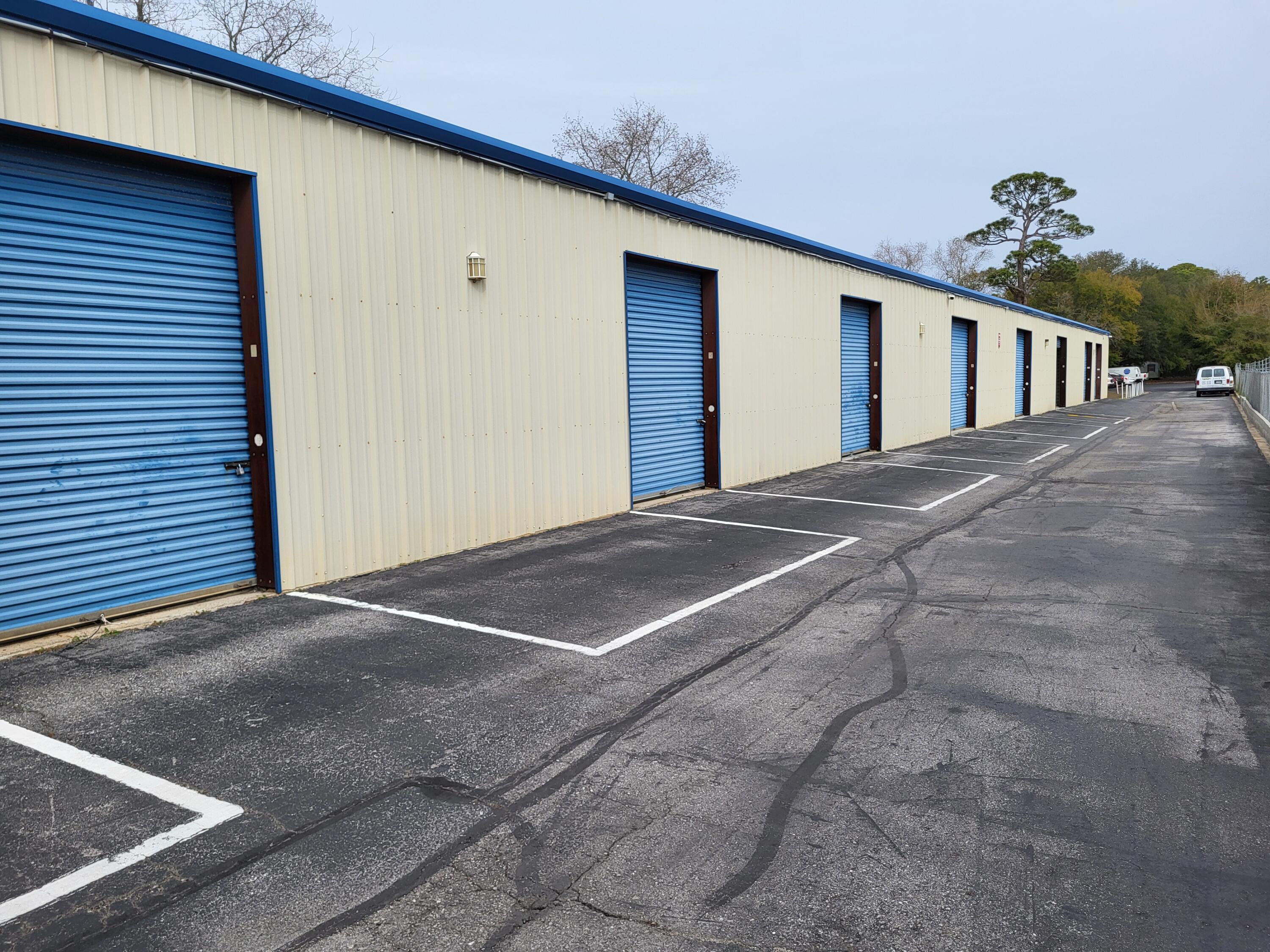 870 sqft storage only warehouse space. Has 1 roll up door and a ceiling light. No restroom and No electrical.