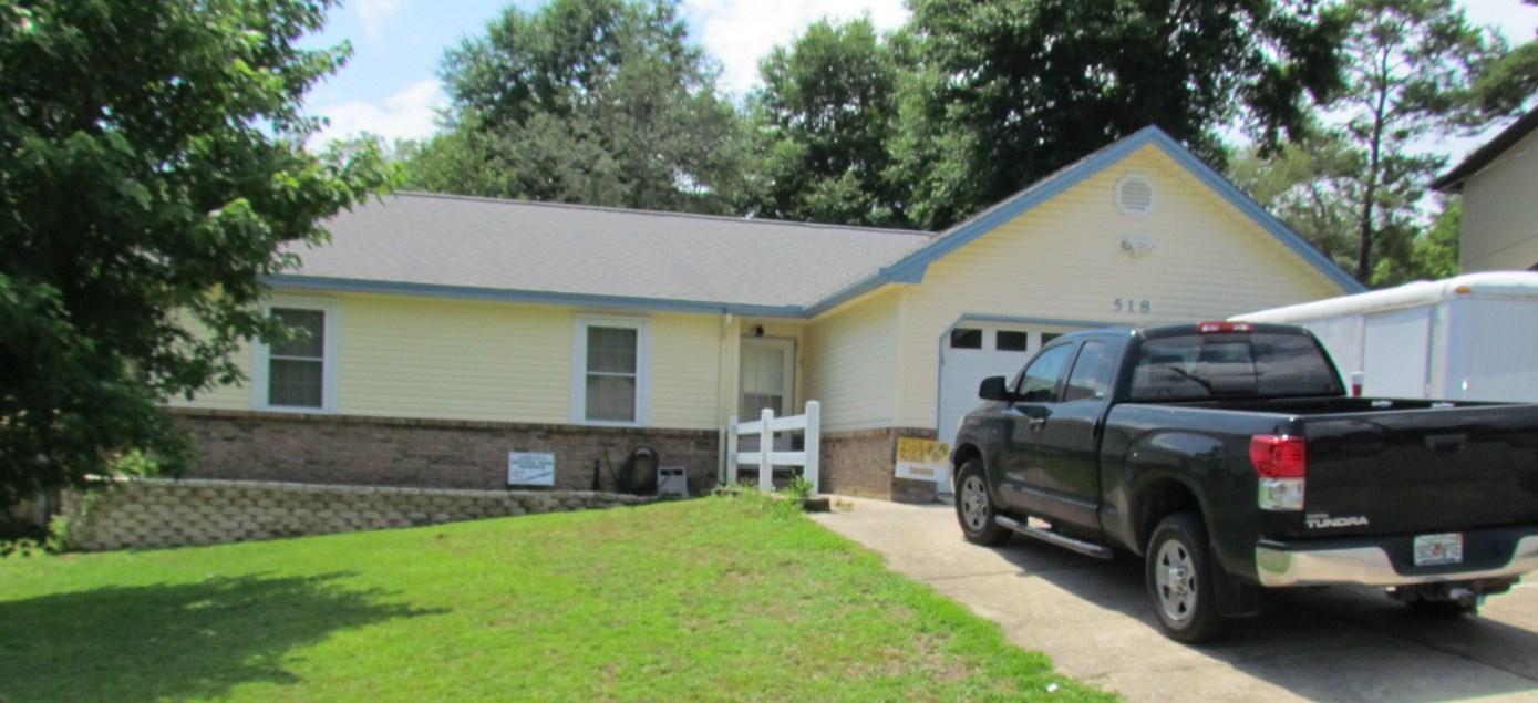 This 3 bedroom 2 bath home welcomes all with being pet friendly and hugh yard perfect for family and entertaining. Outside structure with ceiling fans, shed and built in fire pit. The back yard is fenced. The house features tile and carpet large living room and the owner will leave the washer and dryer (non-warranted) for tenant use. Rental price includes having a pet. Non refundable Pet fee of $255.00. All adult persons intending to live at the property must fill out an application and be on the lease. Apply at carriagehills.com.