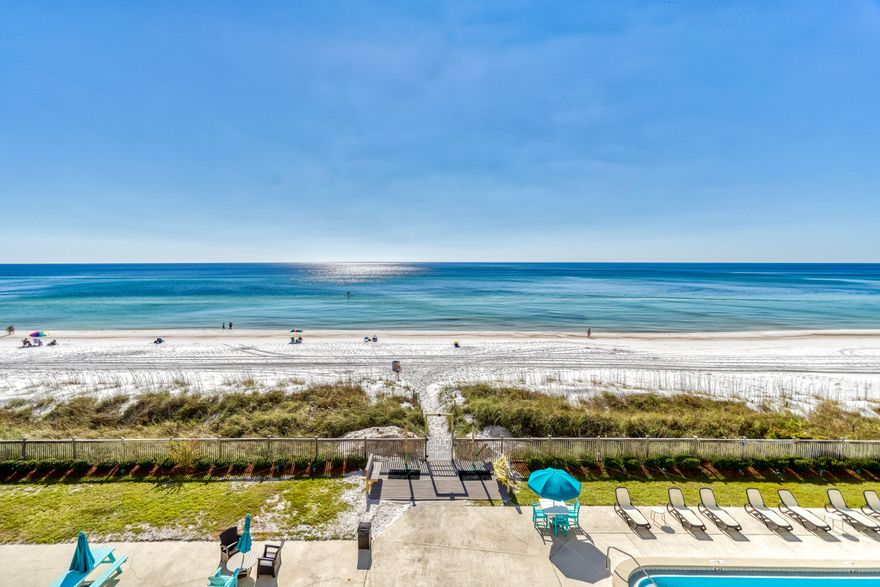 Rare opportunity to own at Mariner West! These condos do not come available often and this one is priced to sell at $314,900. This one bedroom, two bathroom condo is beach front with a nice size covered balcony. It is located Gulf front on the quiet Thomas Drive corridor. Mariner West 406 would be a great rental property, second home or primary residence for someone.  The amenities include a heated pool, tennis and shuffle courts, owners lounge and an outdoor grilling area. The building was recently renovated with all new windows and doors, new railings, exterior painted including the floors and the pool was redone 2 years ago! Call today for more information or to schedule a showing!