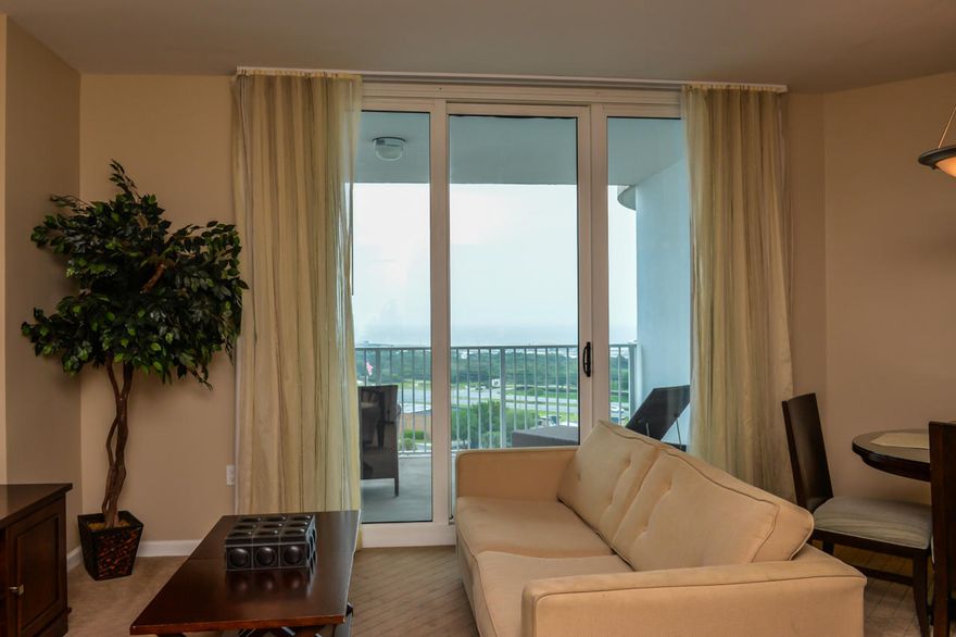 The Palms offers so many wonderful amenities, this is a great place for all seasons. Fabulous 11,000 sf lagoon pool with water falls and bridges along with shallow pool and splash area. This is one of the larger two bedroom units and is located on the 10th level with two balconies facing the east with great views of Henderson Beach State Park. This condo has a king bed in both bedrooms and both have balcony access. It is great condition and is ready to use as a rental or a second home. Unit has granite in the kitchen and baths, laundry in the unit and two great baths. You'll love the convenience in access to everything with one of Destin's newest complexes. If you rent the unit, there are resort fees that total $20/day. The Palms has great rental potential. Call agent for more information.