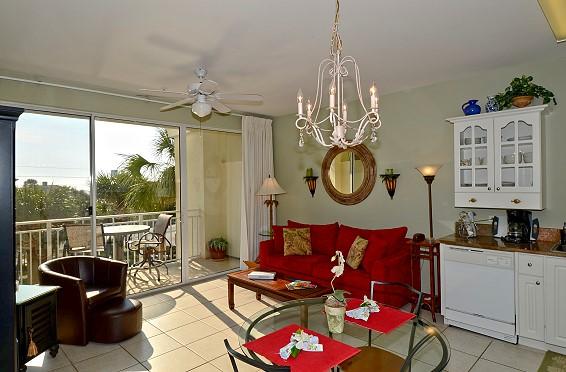 COME ENJOY THE BEAUTIFUL GULF VIEWS FROM THE HIGHLY SOUGHT AFTER GULF PLACE COMMUNITY!! ONE BEDROOM ONE BATH PLUS A PRIVATE BUNK AREA AND 1/2 BATH which can comfortably sleep 6 guests. An amazing GULF AND POOL VIEW OPPORTUNITY on 30A with elevators! Don't let this one pass you by. Great Rental History. Long relationship with Turn-key management company. Be a part of the popular Gulf Place Community and enjoy the three pools, hot tubs, tennis courts with live music in the lawn, fabulous restaurants, local artists, shops directly across from the Gulf! Move in and rental ready. Building was painted Fall/Winter 2015 and pool was recently resurfaced as another attractive perk for buyer.