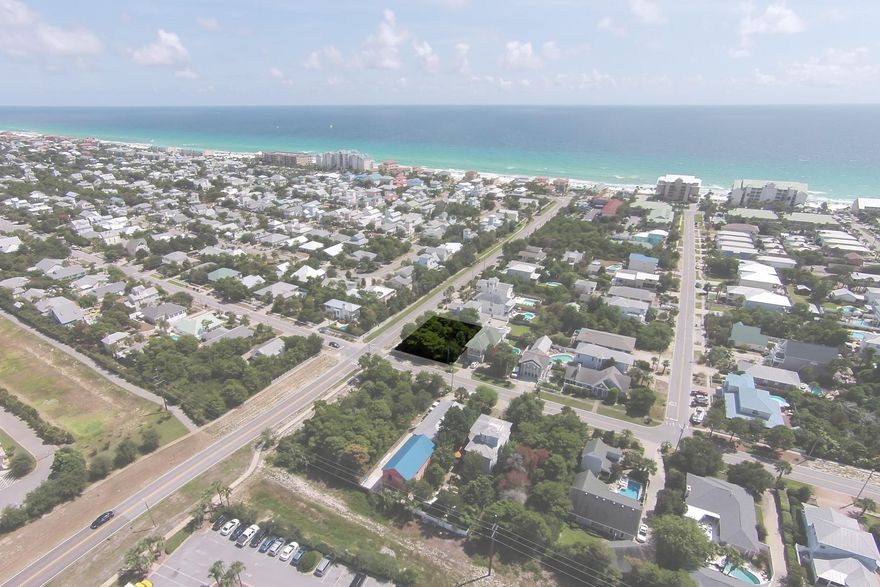 This large corner lot in Crystal Beach is less than a quarter mile directly down Hutchinson Street from beach access with recently renovated facilities that include a generous pavilion with picnic tables, shower and restroom facilities. Build immediately and enjoy this fantastic location located close to coastal dining along Scenic Gulf Drive, as well as shopping at Destin Commons whose long anticipated expansion will be complete summer of 2014, or build at your leisure; there is no build out time requirement and there are no homeowner association fees, which makes this lot a wise investment option as well.