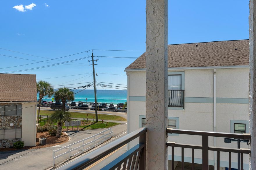 Purchase for only 10% Down! Turnkey Renovated Townhome  Low HOA  2 Private Balconies  2 Covered Parking Spaces - Welcome to Costa Vista #9, where coastal elegance meets unbeatable location! Just steps from the beach and directly across from the iconic Pompano Joe's on Scenic Gulf Drive, your DREAM location is here! This fully remodeled, turnkey townhome is the epitome of stylish seaside living, offering Gulf views, two private balconies, two covered parking spaces, and one of the lowest HOA fees in the area.Spanning nearly 1450 sq feet of thoughtfully designed living space, this two-bedroom, 2.5-bath retreat has been completely updated with premium finishes and coastal-inspired decor. More... The fully renovated kitchen features gleaming granite countertops, storybook-white cabinetry, and sleek stainless steel appliances, ideal for preparing meals in style. Enjoy unobstructed Gulf views from your upper-level balcony, perfect for morning coffee or sunset cocktails. Take the wooden staircase up stairs and retreat to two spacious king suites, each offering its own private ensuite bathroom for ultimate comfort and privacy.

Throughout the home, you'll find chic wood-tile flooring, fresh designer paint, and upscale furnishings that create a refined coastal ambiance.
The spacious living area includes two sleeper sofas, making it easy to accommodate up to 8 guests comfortably.

Step outside to two private balconies - one with Gulf views and the other overlooking the community pool, offering the perfect blend of relaxation and scenery.

Enjoy the convenience of covered drive-through parking for two vehicles, a rare and valuable feature in the heart of Miramar Beach.

A full-size laundry room, half bath, and ample storage space add to the functionality and ease of this well-appointed home.

Take advantage of exclusive access to the community pool, and soak in the Florida sun just steps from your door.

Whether you're spending your day on the beach, dining gulf-front at Pompano Joe's, or exploring the nearby shops and entertainment in Miramar Beach and Destin, you'll be right in the heart of it all.

This stunning home is not only an exceptional personal retreat, but also a proven vacation rental favorite and a rare blend of location, luxury, and investment potential. Qualified buyers can purchase for only 10% down w/ local lender. 


