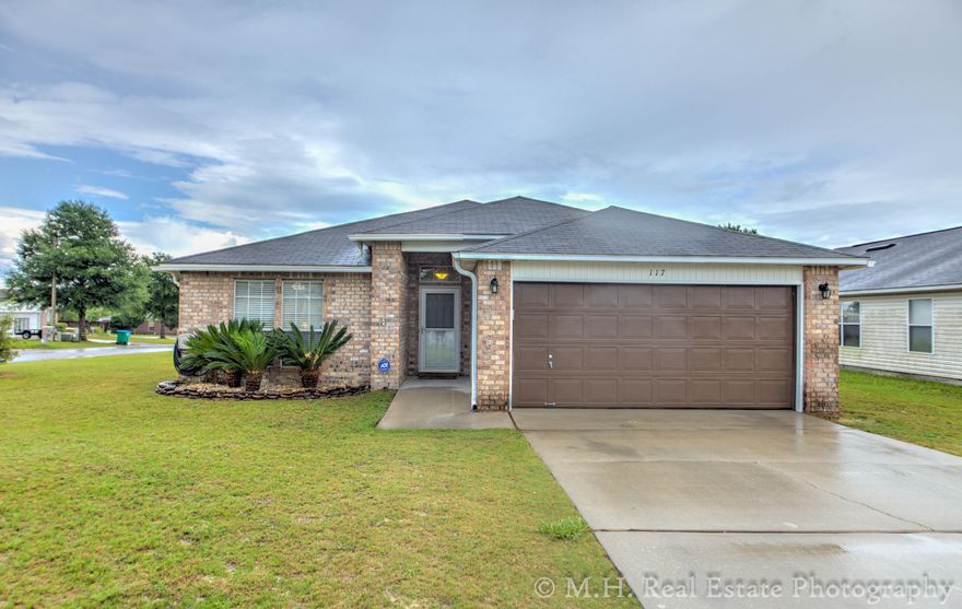 Convenient location! 3 bedroom, 2 bath, All brick home on a corner lot. Vaulted ceiling in living room, Granite counter tops in the kitchen and beautifully updated bathrooms! Tile in all the wet areas, new Stainmaster carpet in 2014. Covered patio leads out to the privacy fenced back yard. Fence was put in just last year. New high efficiency 15 Seer AC in 2012,Located in Redstone Estates just minutes from the heart of Crestview. Shopping and the hospital are both moments away. Commute 15 minutes to 7th Special Forces compound, 20 minutes to Duke Field compound or 30 minutes to Eglin AFB. Seller will provide a Home Warranty. Photo's will be up on Wednesday!