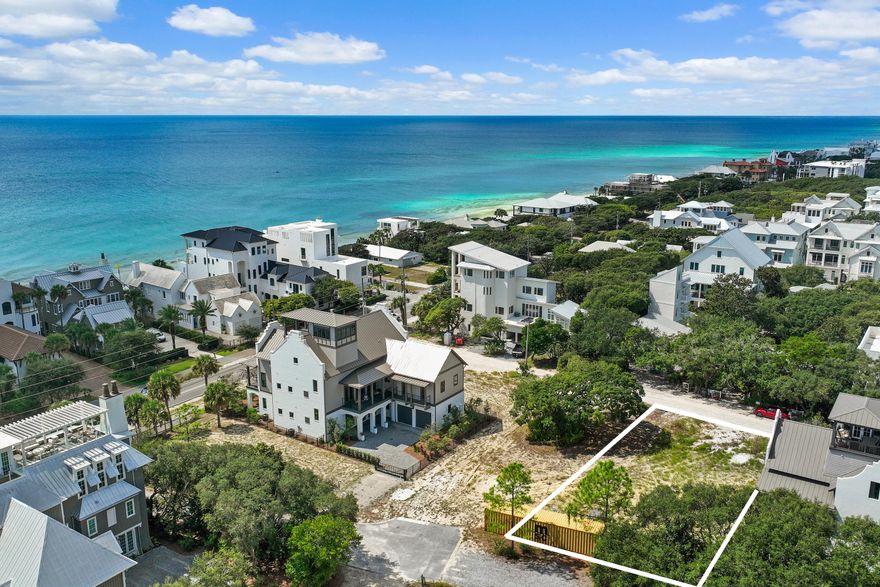 Located in the picturesque Seagrove Heights community in Seagrove Beach, this vacant lot offers a unique opportunity to create your dream home just a stone's throw from the stunning Gulf of Mexico. Located along Scenic Highway 30A, this prime homesite provides convenient access to nearby charming destinations such as Seaside, Watercolor, Alys Beach, and Rosemary Beach, all while preserving the laid-back allure that Seagrove is known for. This area is well-regarded for its vibrant dining options and eclectic shopping venues, and the breathtaking natural beauty characterized by soft white sands and sparkling emerald waters. Here, residents can indulge in a lifestyle that blends relaxation and recreation seamlessly. Moreover, the absence of HOA restrictions adds valuable flexibility, making it an ideal canvas for personal enjoyment as well as a promising investment opportunity, particularly with the potential for short-term rentals. This property perfectly encapsulates the essence of coastal living, inviting you to explore all that this idyllic location has to offer.