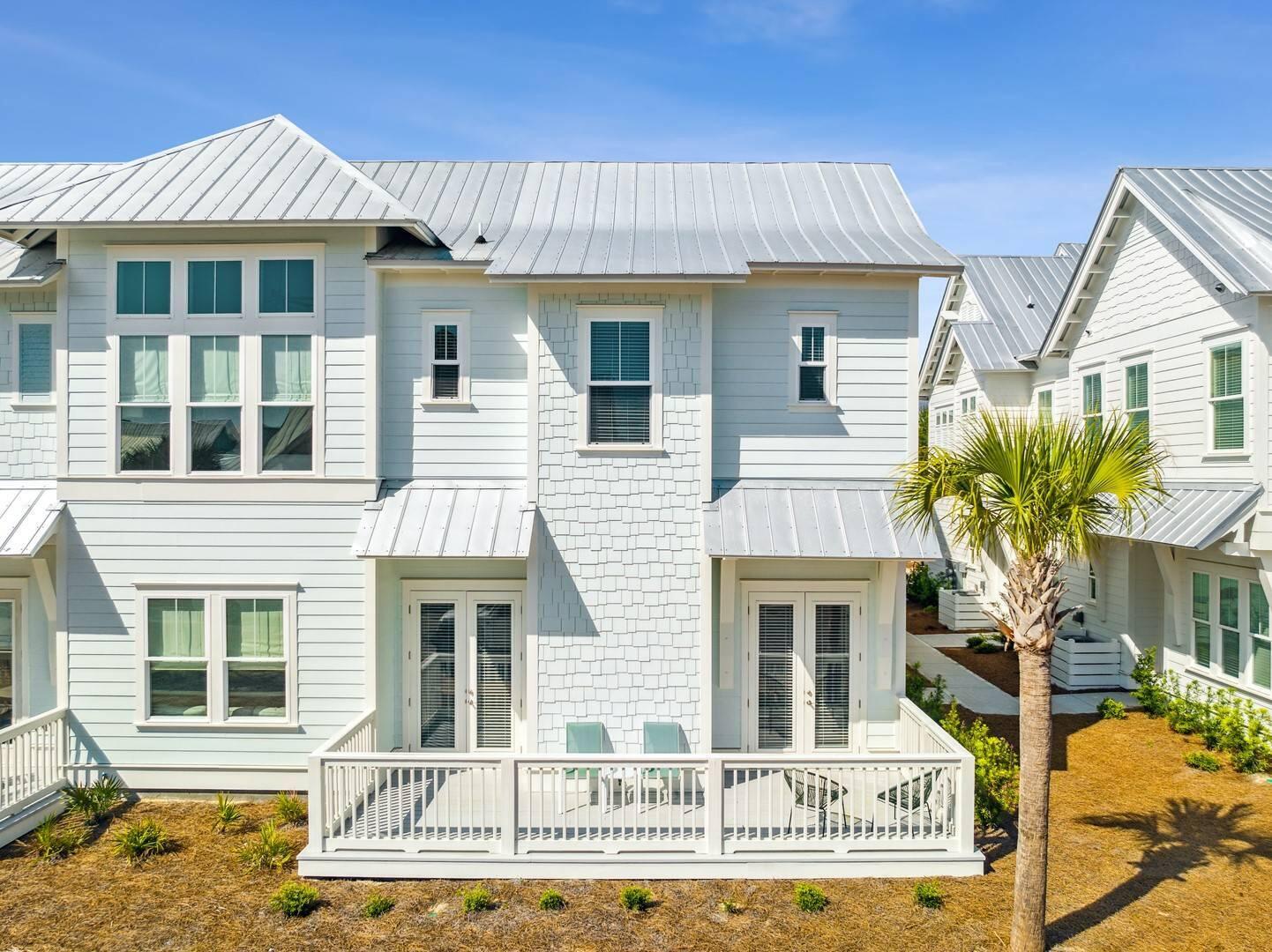 A stunning townhome on the south side of 30A with 3 bedrooms, 2.5 baths, and, a two car garage. Truly special! Completed in 2022, this is a beach cottage style home with lots of space to entertain. Located in South Prominence, a highly sought after location, this townhome offers easy access to all that the The Big Chill has to offer and is right on 30A centrally located between, Rosemary Beach and Alys Beach to the east and Seaside to the west. The home is beautifully decorated, hardwood flooring, stainless appliances, white granite countertops, comes fully furnished, with a laundry room, high ceilings and open concept, great for entertaining! The home comes with a Golf Cart and two owners bikes. Solid, turnkey rental opportunity!