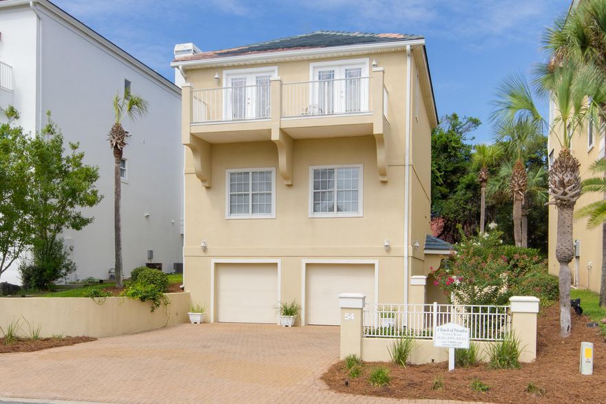 Welcome to your Beach Retreat located within a short distance to Terra Cotta Terrace's private deeded beach access and adjacent to the community pool & amenities! Charming 3-story villa offering a 2-car garage, courtyard entrance with a tranquil water feature, and a quaint, well-manicured back yard. All four bedrooms have en-suite baths and ample sleeping arrangements for your large gatherings! Low maintenance tile flows throughout the entire home with the exception of the 2nd & 3rd floor bedrooms. Enjoy large balconies off the living area/kitchen, master suite, and 3rd floor guest bedroom. This home is offered fully furnished & rental capable. Terra Cotta Terrace offers a lovely community pool, tennis courts, volleyball area, and private beach access.