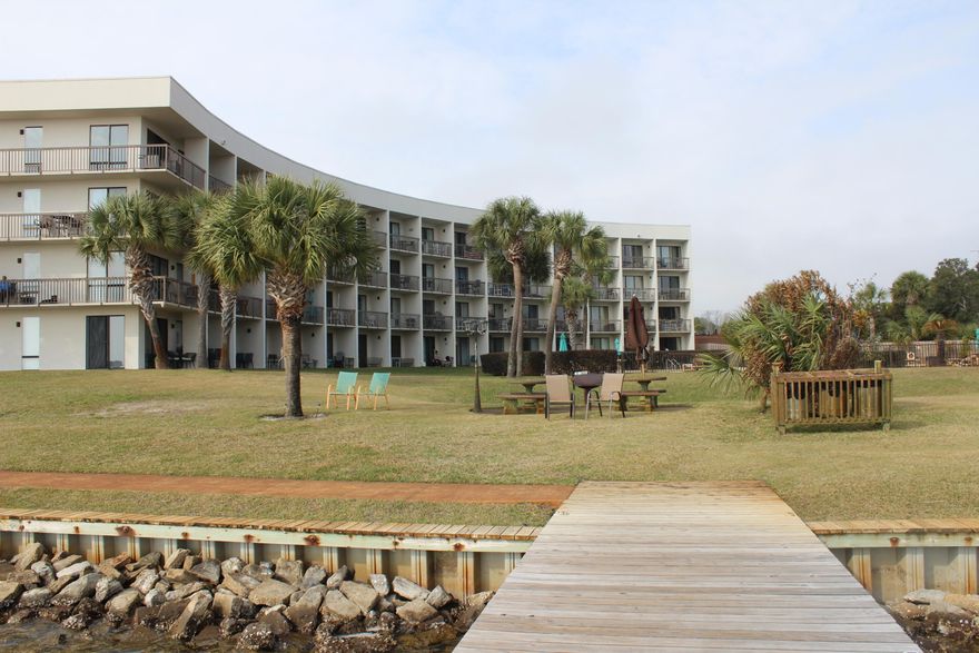 And a 25 foot Boat Slip F-17.  Short term or long term lease. Recently updated, well maintained. Currently on short term rental program.  New toilet, vanity, paint and vent. A small kitchen and refrig.  New Cooking unit with tile backsplash.  Easy to view.  The boat slip/ dock has a fee of $447.53 quarterly and it can be rented to your guest or permanently.  The fee for the unit is $1650 quarterly.