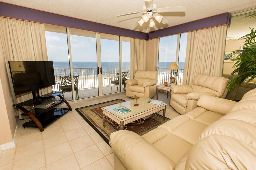 It's a beauty! Very, Very, Very Special! PRIVATE GATED COURTYARD. WEST END UNIT / WRAP AROUND BALCONY. Privately located on the 5th level for a very particular buyer. Unit 516 speaks for itself. INCLUDES A COVERED PARKING SPACE as well. One step in the door tells you everything you need to know. Well cared for, updated and clean, clean, clean! Nothing to do here! Simply enjoy, and take in the pride of ownership. Granite counters, tile and carpeted floors, fresh paint, newer furnishings, newer fixtures and truly a pleasure to see. Snooze and You Loose!! Island Princess is a Well Maintained and Well Managed complex. Beach front pool and Hot Tub. On site rental office, exercise room and additional parking on second level for your guest. Buyer to verify room sizes and all informat