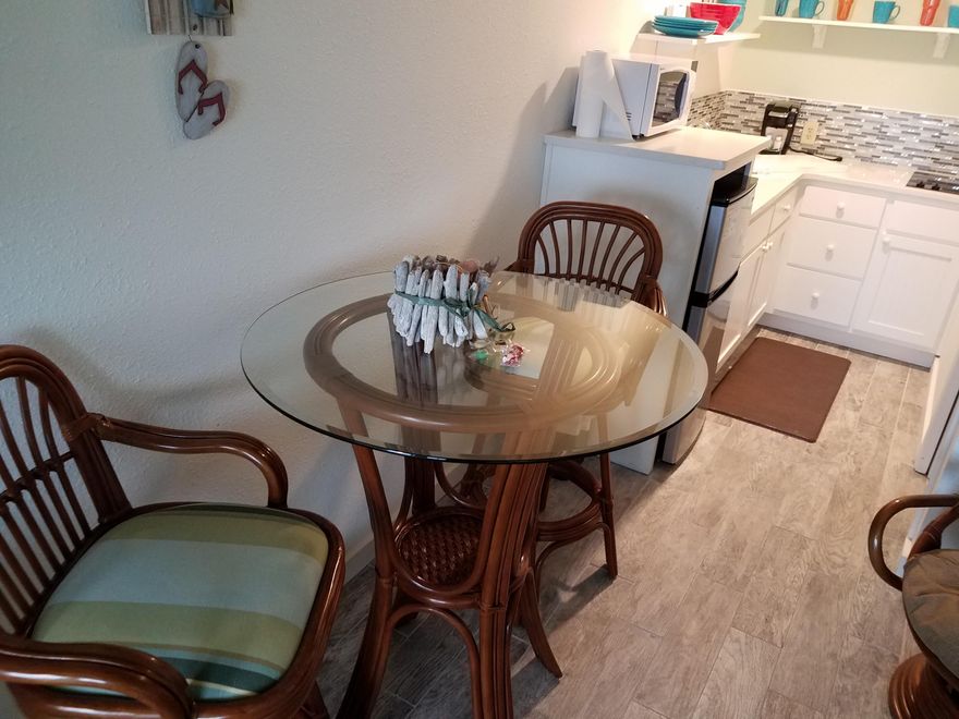 Enjoy breathtaking views from your top-floor, Penthouse, Fontainebleau Terrace condo as you watch the waves crash. Absolutely beautiful, unobstructed Gulf front views as far as the eye can see abound from this fully furnished completely remodeled condo. Enjoy a million dollar view at a great price and a Gulf view when you wake up every morning! This unit is on the seventh floor adjacent to Bid-a-wee Beach - a one mile undeveloped beach to the east, and offers unparalleled sunrises. Over $1.8 million in renovations have been completed at Fontainebleau Terrace including improvements to the indoor pool, covered and uncovered decks, barbecue grills, owners lounge, elevators, exterior faade, railings, and upgraded security system. This Penthouse condo is completely remodeled with porcelain tile floors, new paint, custom kitchen backsplash, new countertops, new appliances including easy-clean stovetop, refridgerator, microwave, all new furnishings and high-definition flatscreen television. The bathroom is completely remodeled with new shower tile, all new fixtures, new sink and vanity, and also includes porcelain tile floors. Another great benefit of owning on the top floor is that no one is above you and it is very quiet.
The owner spared no expense with outfitting this condo with new, premium furnishings, a new bed, and new linens.
The monthly condo association payment includes everything including exterior insurance, water, trash removal, pest control, cable, internet, and electricity.
Come enjoy beautiful sunrises in your new Penthouse condo.