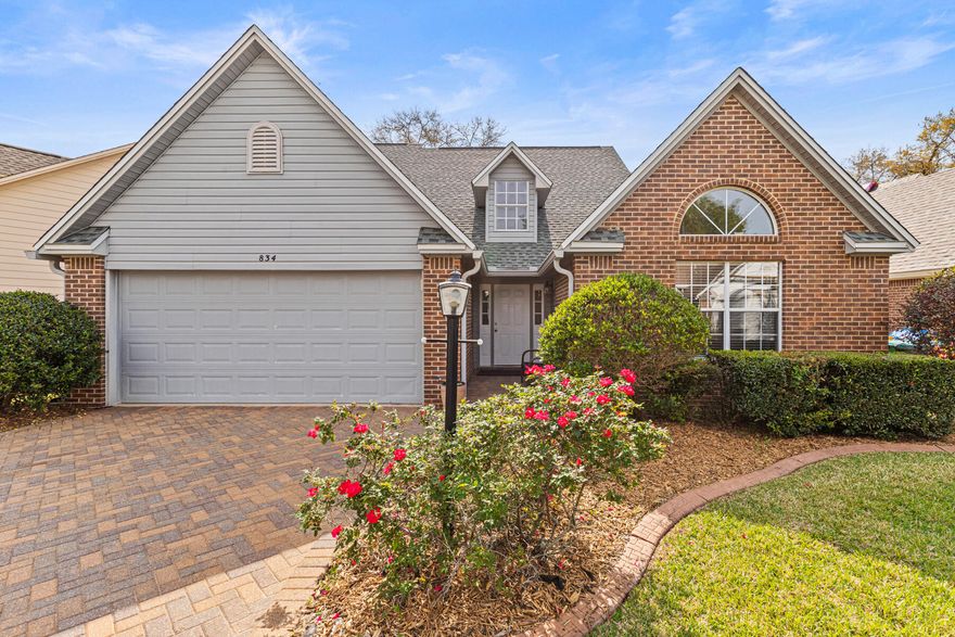 Welcome to 834 Fairway Lakes Dr. Situated in the highly coveted Bluewater Bay community and right beside the golf course! Thousands of dollars of upgrades were poured into every inch of this home within the past 4 years, truly depicting the ''turn-key'' definition.  Polybutylene pipes? GONE! New PEX piping installed through the entire home 2025!  All new double pane glass 2024, a stunning remodeled master bathroom featuring marble weave flooring, shiplap accent wall, updated walk-in shower, double vanity, light fixtures, toilet, mirror, and a soaking tub to relax in after a long day, an upgraded walk-in closet to the master suite installed in 2022. Roof is 4 years young, water heater replaced in 2019, new garbage disposal installed in 2024, premium appliances to include a Thor electric stovetop and oven, LG refrigerator, and Bosch dishwasher all installed in 2021. This lovely home showcases a split floor plan with the two spare bedrooms to the front of the home, a wood burning fireplace in the living room to cozy up next to during the winter months, built in office/desk space within the breakfast nook, a gourmet kitchen with ample storage space, an inviting sunroom both spacious and multi-functional, and an expanded wooden deck and paved patio in the backyard which backs up to dedicated open  space, ideal for those gatherings with family and friends.  Washer and dryer, linen cabinet in master bathroom, firewood with holders, and refrigerator will convey with property.  All other furniture to include Weber grill, wood fire pizza oven, Bradley smoker can be negotiated.  Transferrable termite bond!

Close proximity to tennis courts, Tap Room, pickleball courts, nature trails, fishing ponds, community pools, and marina.  Minutes from  Eglin AFB, shopping centers, Mid Bay bridge, and the beautiful sandy white beaches on the Emerald Coast.  Schedule your showing today, under contract tomorrow ;)