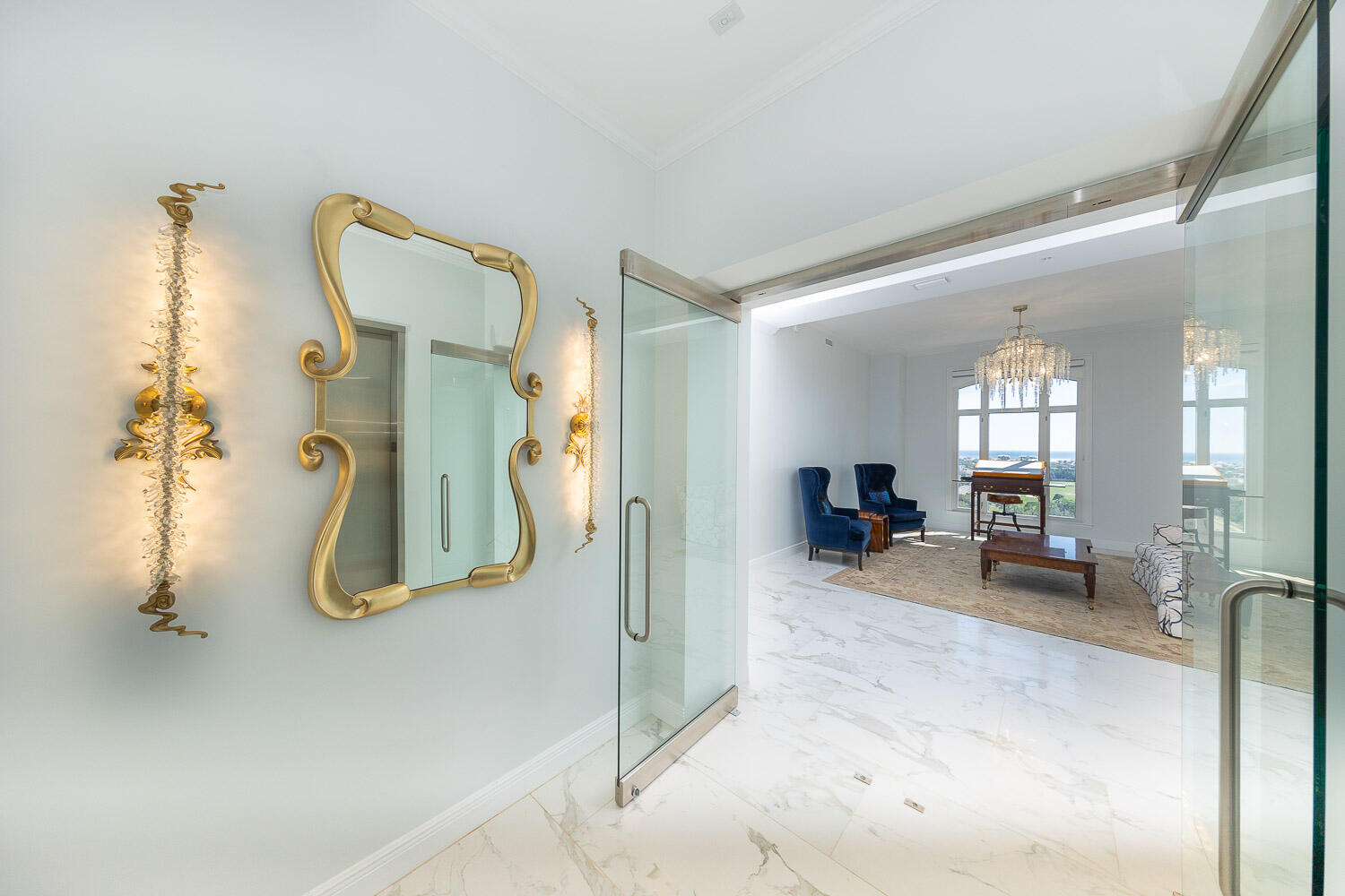 The most highly coveted floorplan in the most exclusive residence on the Emerald Coast has arrived. Penthouse 3 at One Water Place is a sight to behold. Fully remodeled, boasting 12' ceilings, unobstructed panoramic views from the bay to the gulf, this is a once in a lifetime opportunity for those who wants the best. Details of the remodel are uploaded in the documents portion and can be seen in the photos. PH3conveys with all lighting fixtures & Window treatments intact. This premier residence also conveys with two oversized storage units and a golf cart space, which are nearly impossible to find and highly coveted by all homeowners at OWP. From the flowing honed Calcutta porcelain tile to the expansive open den and dining room, this is a must-see premier property at One Water Place.