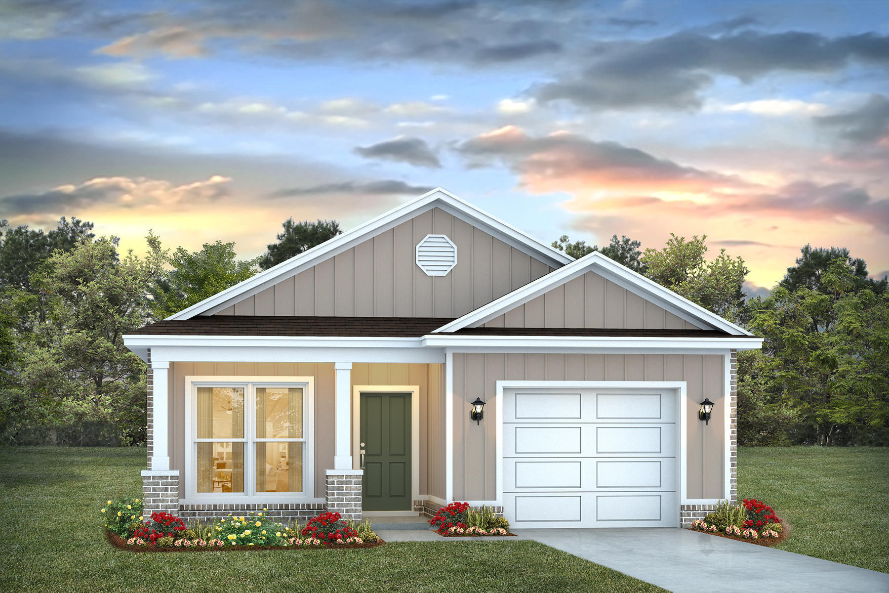 Welcome to Blackwater Reserve! A brand-new community featuring a beautiful community pool, Lazy River and Pickleball. The 'Julia' model is a beautiful new floorplan with built-in lighting and a fabulous open layout for relaxed living consisting of 3 bedrooms, 2 bathrooms, 1-car garage, and the 'Smart Home Connect' System with various convenient Smart Home devices you will love. Spacious Great Room and dining area is open to the kitchen and lots of windows for natural lighting. The well-designed kitchen includes stainless steel appliances, a smooth-top range, built-in microwave, gorgeous quartz countertops, quiet dishwasher, pantry, island bar, eye-catching wood-look flooring, and plush carpet in the bedrooms. Fabric Hurricane door and window protection are also included.