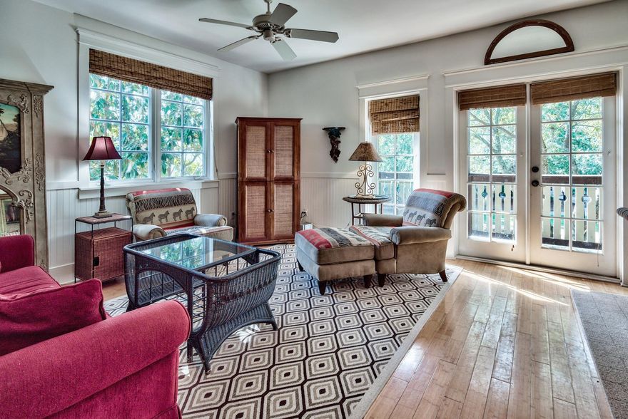 Beautiful Rosemary Beach ''Flats'' condo just steps from the new owner's pavilion. This unit is located on the 2nd floor and features a covered balcony overlooking the green. There is an elevator a few steps from your door so no need to carry your suitcases and groceries up the stairs! This popular Flats condo boasts a spacious living and dining space, well appointed kitchen, washer/dryer, large master bedroom with ensuite bath, and a guest bedroom with full bath. Enjoy all that Rosemary Beach has to offer---shops, restaurants, pools, tennis, greens, fitness center, and the famous white sand beaches of South Walton! You can own in Rosemary Beach for under 650K! Call today to view!