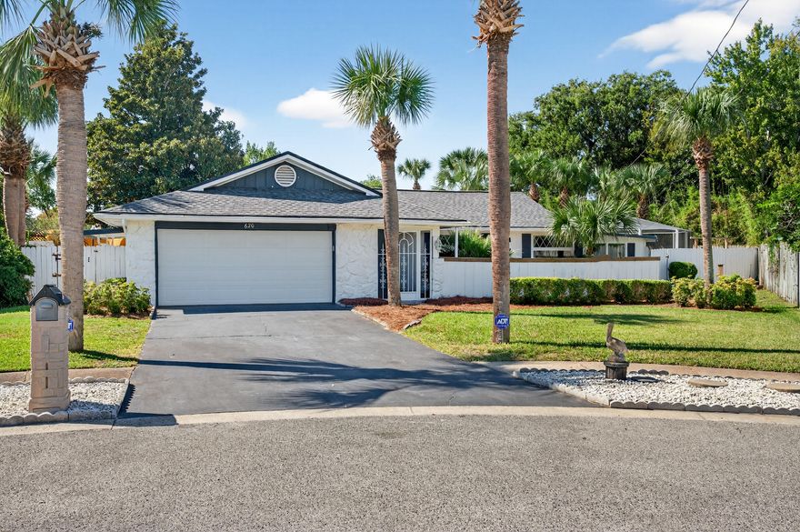 LOWEST PRICED POOL HOME IN DESTIN plus seller is offering a $5K buyer credit  at closing! Spacious home with private screened pool for under $500,000 in Destin with a Brand New Roof. No HOA - Cul-de-Sac - 1.1 Miles to Joe's Bayou Boat Ramp - 0.3 Miles to Destin Elementary & 2.5 miles to public beach access! This spacious home with over 2300 square feet of heated and cooled space is ideally located on a cul-de-sac in West Destin just minutes to schools, parks, beaches, shopping, the Harbor District & within 14 miles of Eglin AFB & Hurlburt Field.  Large 0.29 acre lot with fenced back yard offers plenty of room for outdoor living, entertaining, gardening, pets & play.  Expansive private gunite pool w/screened lanai perfect for cooling off as well as getting your laps in! The covered front porch with private courtyard provides the perfect spot for morning coffee. Large den off of the kitchen and expansive heated/cooled Florida/Sunroom both provide opportunities to create anything from a home office to craft room, man cave, gym, recreation/game room, playroom, home schooling space...The potential is endless for the house and yard! 2 Car garage has built in storage along each side to keep things organized. Master bedroom features a walk in closet in master bath and both guest rooms have large closets. New roof Sept 2025, New Hot Water Heater 2024. City of Destin allows Low Speed Vehicles on roads 35mph or less and the area features sidewalks for convenience & safety.  City of Destin residents eligible for two free City parking passes per household, a free Joe's Bayou boat launch pass and a $30 annual pass to Henderson Beach State Park. City zoning no short term rentals.