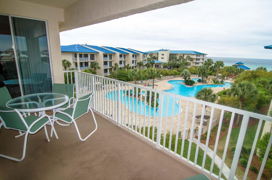 This High Pointe Resort penthouse level condo in coveted building 1 is the thing of which dreams are made. Almost 2,000 square feet of seaside luxury with a toes-in-the-sand penthouse location on the famed beaches of 30-A...which conjures up images of sun-splashed days of swimming, biking and relaxing. Panoramic Gulf and Resort views at nearly every window., providing the ultimate alfresco living and entertaining environment! This large 3 bed/3bath corner unit is situated in of the most desired locations within the development, offering views of the emerald waters of the Gulf of Mexico over the 6500sqft lushly landscaped lagoon pool. From the generous balcony, you can watch the older children and grandchildren swim in the pool while relaxing and enjoying the gorgeous Gulf views from above.