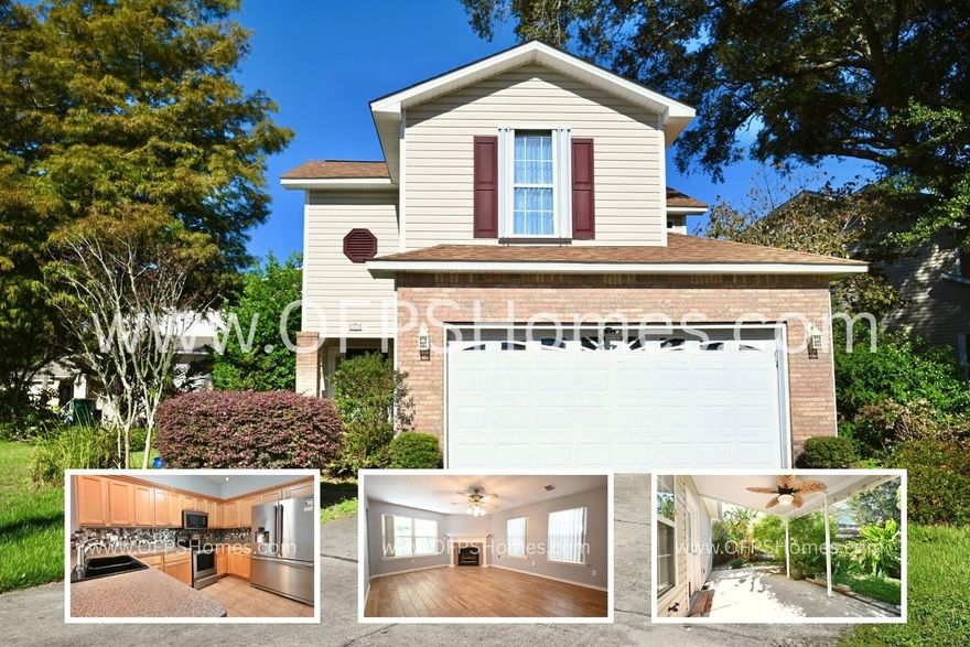 AVAILABLE...NOW! Enter this 3Bed/3Bath home to find NO carpet--ceramic tile downstairs and new luxury vinyl plank flooring upstairs. The living room features a cozy gas fireplace, and lots of natural light. The kitchen features stainless steel appliances, ample cabinet and counter space including a breakfast bar.The upstairs laundry room adds everyday ease. Enjoy peace of mind with a new roof (2025), water heater (2024), and hurricane shutters (2017) already in place. NO smoking. 600 minimum FICO credit score required in addition to meeting rental criteria. NO cats and small dogs (under 40lbs) allowed upon approval with a non-refundable pet fee.

All applicants are required to complete an application on https://onefamilypropertyservices.petscreening.com/
regardless of if they own a pet or not. Applicants with an ESA are also required to complete the application.
**Please note, only one pet profile per pet is required.

** Fees Required once an application is approved include, but may not be limited to: Security Deposit, Non-Refundable Fees (cleaning and rekey), $20 Certified Mail Fee, and Pet Fees (when applicable).