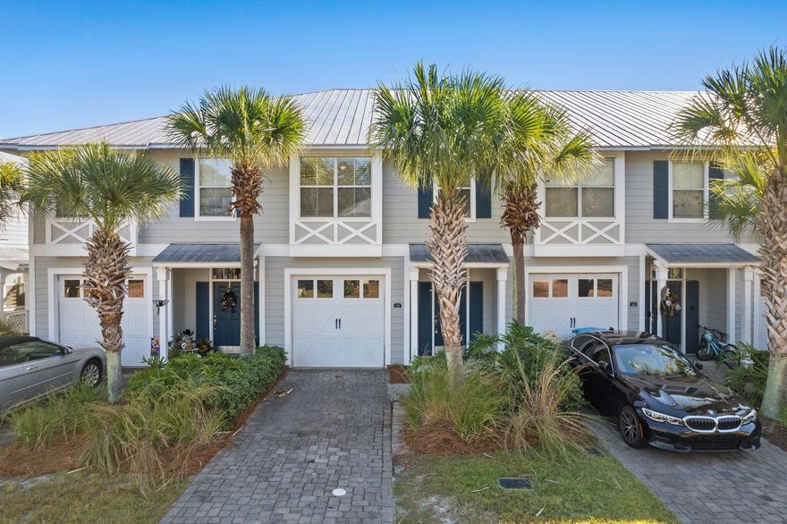 Live in the center of Santa Rosa beach! This 3/2.5 town home has granite countertops throughout, stainless appliances and a 1 car garage. Sip your coffee on the back patio and watch the birds and turtles play in the pond!This quiet community is down the street from a public bay access.