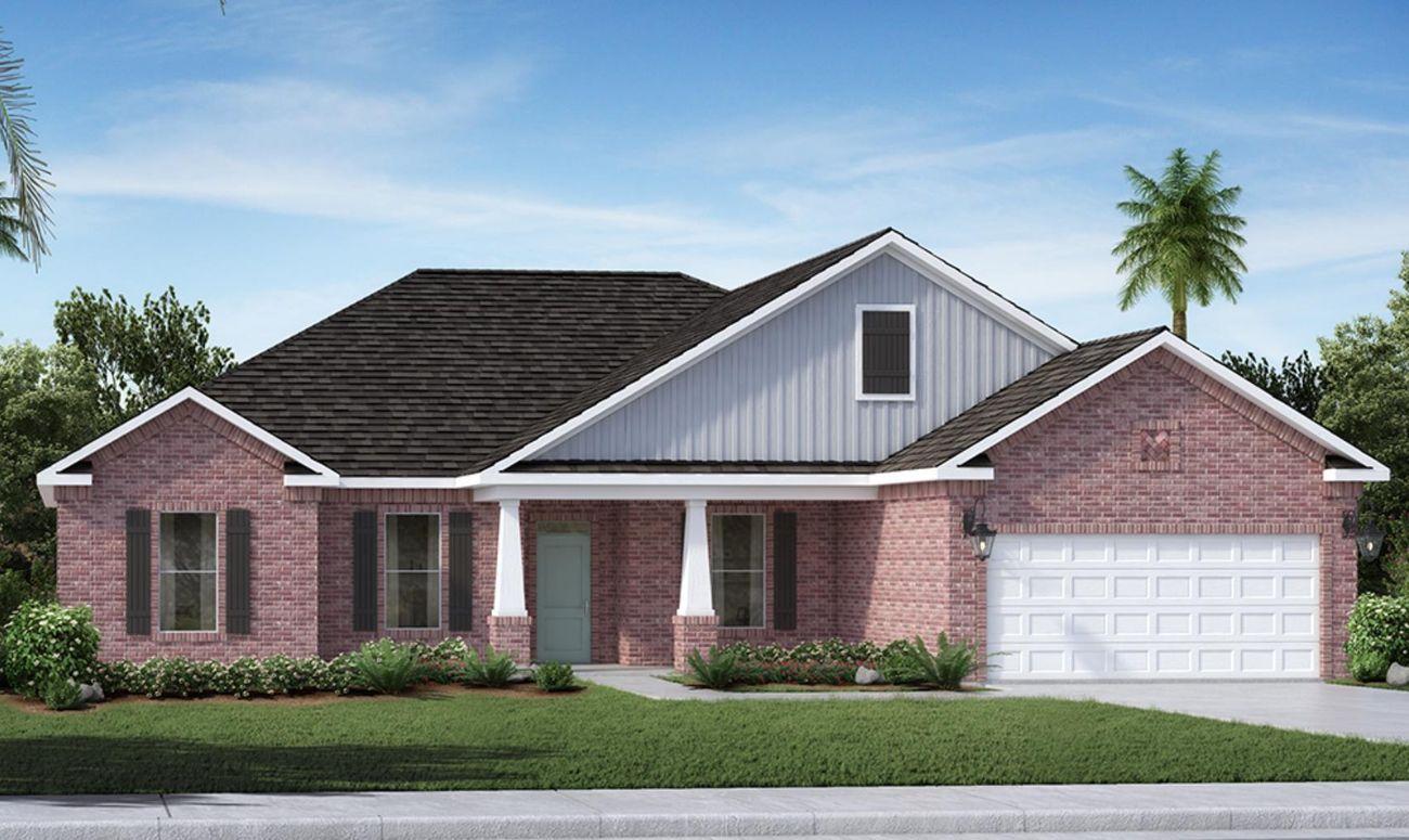 Celsia C Floorplan with 5 bedrooms and 3 full baths. a formal Dining Room. Boasts a kitchen with stainless appliances and engineered vinyl plank flooring. This home also features LED lighting, granite countertops, tiled shower in master bath, 4 foot garage extension.