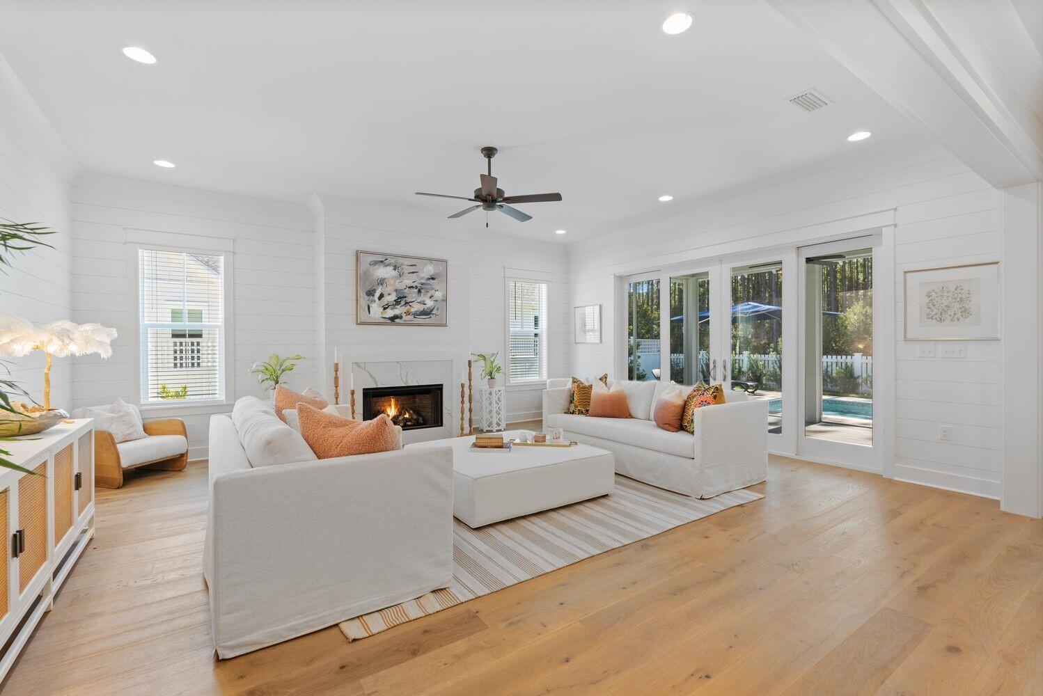 BACK ON MARKET NO FAULT OF SELLER AT AN AMAZING PRICE..DON'T MISS OUT!! Come see this New Construction 3,412 square foot home with 5 Bedrooms, 4.5 Baths in the GREENWAY SECTION of Watersound Origins!! This unique plan is backed up to a lush nature preserve and fully fenced in, allowing you to enjoy your beautiful saltwater pool and hot tub with privacy! Looking for upgrades? This one has it ALL!! LAP AND GAP, WOOD FLOORS, FIREPLACE, WOLFE APPLIANCES, GLASS UPPER CABINETS, EFFICENCY KITCHEN IN APARTMENT ABOVE GARAGE, just to name a few!! Don't miss out on this beautifully built Huff home with the perfect location in the highly sought-after Watersound Origins. The new TownCenter is a walk or bike ride away offering Publix, medical facilities and many dining options!