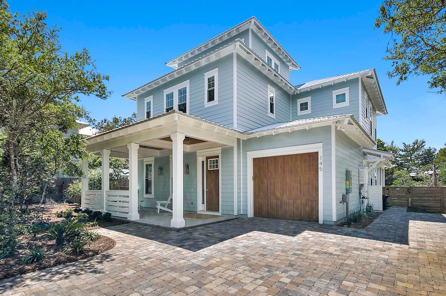 This newly constructed 3 story home is the ideal beach vacation getaway, or beach lovers primary residence. The home boasts 5 bedrooms with 4 full bathrooms and 2 half bathrooms; with a third floor media and entertainment area. The exterior features a screened porch with Summer Kitchen; and private in-ground pool with plenty of space to entertain. The first floor master suite is complete with soaking tub, walk-in shower, his and her vanities, and walk-in closet. Each guest bedroom has ample closet space, and adjacent bath. The kitchen has an oversized island with breakfast bar, custom cabinetry, pantry, and an abundance of counter space; the dining area features an additional sitting area, perfect for hosting gatherings and entertaining! Click more for additional features.