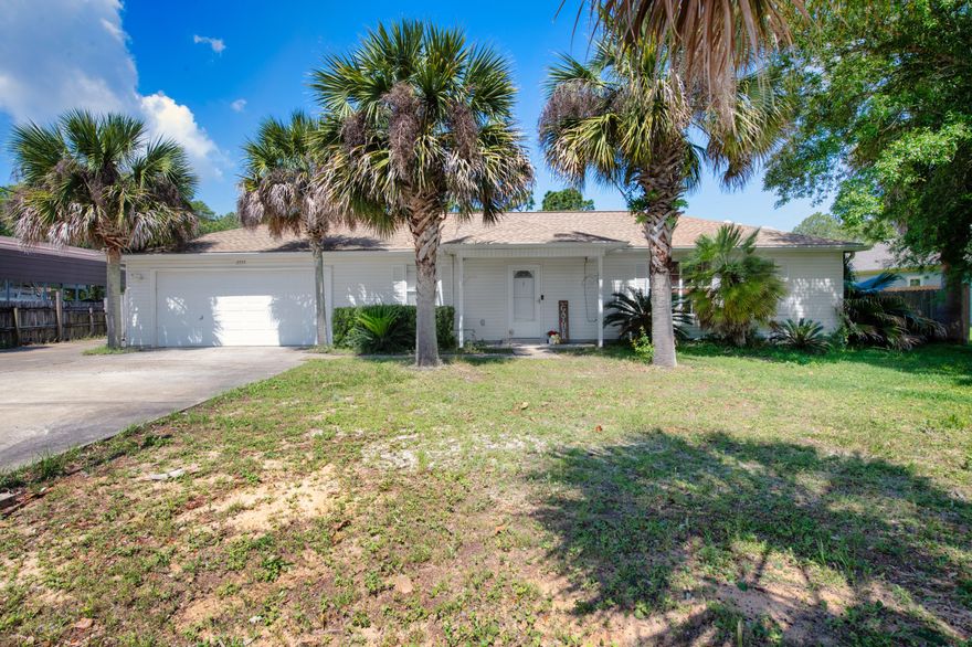 **$10k Price Improvement!Discover comfort and convenience in this delightful, well kept, bright and airy 3-bed, 2-bath, split floor plan home in Navarre at an unbeatable price! Situated on a massive 0.65-acre lot, enjoy endless outdoor activities in the fully fenced back yard, featuring a covered back porch, above-ground pool, and large newer shed. With no HOA, ample parking awaits on the oversized driveway for your Boat and RV and several vehicles, plus in the 2 car, oversized garage too!Recent upgrades include a 2022 Roof, 2019 HVAC and 2019 gutters. A transferable termite bond also ensures peace of mind.  With a little updating this home will shine brighter than ever and has endless possibilities to make it your own! Easy commute to Hurlburt Field and just 10 minutes to the beach!