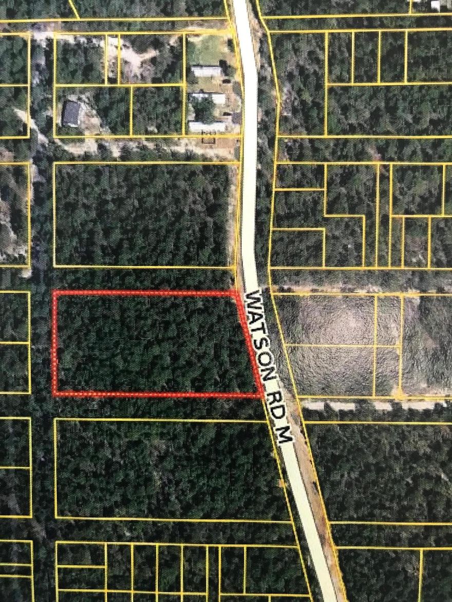 Unique private property on paved road in Mossy Head ready for your new home or manufactured home! Property is 1.75 acres and there is a 50 ft buffer around three sides of this property for a road way that was never built out! Great location conveniently located to DeFuniak Springs & Crestview, along with Hwy 285 & I-10!!!