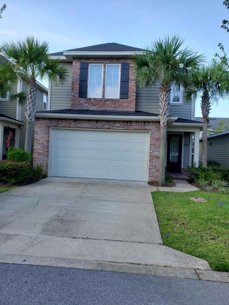 Wonderful location in Bluewater Bay. This lovely detached 2 story home has 3 bedrooms and 2 1/2 baths. Built in 2012 it has an open floor plan on first floor. Kitchen area has stainless appliances, lots of cabinets, a breakfast bar and eat in kitchen. The office is off the living area and has a brick floor.and french doors, this could also be a play area or workout room.. All bedrooms are upstairs with a loft area. Master has nice closet and attached master bath. The two additional.bedrooms share a bathroom . Laundry room is on 2nd floor. Zoned for Niceville schools. Walking distance to the marina and easy commute to Destin and military bases.Pets may be considered on a case by case basis with owner approval and a non refundable pet fee.