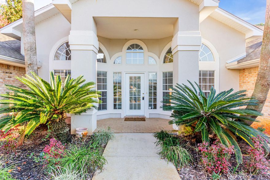 FOUR BEDROOM POOL HOME IN RAINTREE ESTATES! Available 2/23/24. This contemporary styled home is perfect for enjoying family and friends! As you enter the home your eyes are immediately drawn through the home to catch a view of the screened in porch and pool area. From the entrance you will find the formal living/flex room to your left and a formal dining area on the right. Straight ahead is the family area complete with fireplace for those cozy evenings. The spacious kitchen features lots of cabinets and workspace with Corian countertops and a pantry along with a breakfast nook overlooking the pool. What a perfect way to start your day! On past the kitchen is the generous sized Master Bedroom with its own set of sliders to access the screened porch.  The Master Bath offers dual closets along with separate vanities, garden tub, and separate shower. Just off the right side of Living area is a separate bedroom along with the Guest/Pool bathroom. To the left of the Living area are the remaining two bedrooms separated by the 3rd bathroom. Now off to the best part outdoor living!!! The double slider from the Living area exits out to the screened porch which allows you to enjoy the cooler weather from inside the home or the porch. The beautiful saltwater swimming pool and surrounding decking make this the perfect summer oasis! Like to play yard games? No problem as there is plenty of yard space to the left of the pool! OH and did I mention weekly POOL SERVICE is provided??? Yep so you get to enjoy all the fun and none of the work! Spa off of pool is just a sitting area. There is no heating element. Tenant is responsible for all home warranty service call fees, currently $110 per call. Raintree Estates offers a membership for $100/year which allows access to a lovely bay front park complete with grills and picnic area as well as the "hidden park" within the community with a playground and walking paths. Sorry, no smokers or pets. Call 850-729-0399 for more information TODAY! Or view application and application requirements at www.RentwithBSR.com