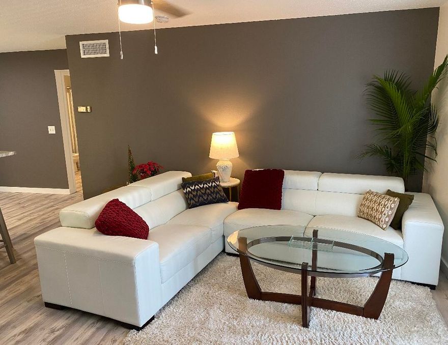 All new updates, fully furnished and ready to move in or short term. Only 1/4 mile to the beach and close to it all in the heart of Destin!This large 1 bed/1 bath, features brand new updates from granite countertops and eat at bar to cabinets, sink, new appliances, fixtures, lighting, and shiplap.This unit also has new tastefully coordinated paint throughout, new LVP flooring, shiplap, additional full Murphy bed in living area, all new hardware throughout, large walk-in master closet with custom cabinetry, large laundry room with washer, dryer, new shelving and cabinets. Also has a large deck complete with good size owner's closet. Well manicured complex with pool, workout room. Walking distance to Golf course, city park/track, dog parks and more. Super nice and ready to go.