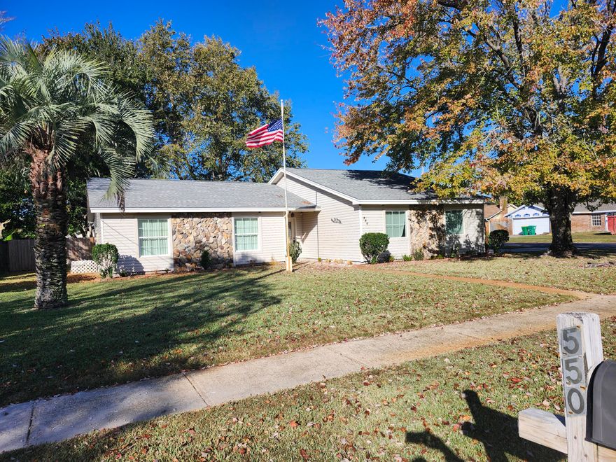 Here is your chance to own a beautiful corner lot in one of the most desired neighborhoods in Mary Esther. It's very close to Hurlburt Field, and quite convenient to Eglin AFB. The home has been well maintained by only its 2nd owner, who also upgraded it to impact-resistant glass windows. The roof is only 11 years old, and there is a very nice sunroom out back. The HVAC was replaced in August 2024, and the kitchen appliances were all replaced in November 2024. This home may not have all the latest upgrades, but it's been so well maintained that it is completely livable, and you get to decide which upgrades are necessary. Come take a look.