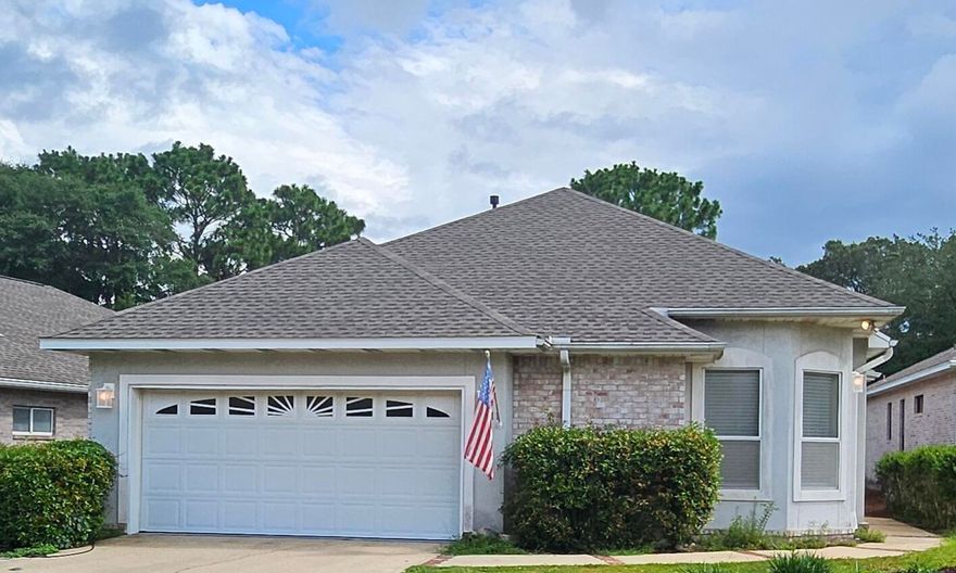 Golfers dream location!!! Designed and built by Greg Goodwin, this 3 bedroom 2 bathroom home offers an open and free flowing floorplan perfect for those on the go and who enjoy the golf course lifestyle.  The foyer opens into the spacious great room, dining area and the eat-in kitchen.  Windows and the 280 SF wrap-around screened porch allow panoramic fairway views of the Rocky Bayou Golf Course.   Home is priced to allow buyers the opportunity to make updates.  Schedule a showing today!  More photos coming soon.