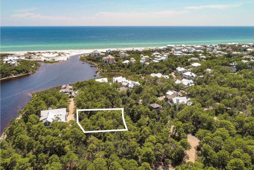 Nestled on the corner of the Observation Tower Park and a small lane, sits this homesite in Draper Lake Coastal Village, an Adirondack-inspired, gated, coastal community south of 30A consisting of 40 acres of homesites, residences, green space, trails and parks that embrace a rare coastal dune lake.  A protected 100-foot buffer along the lakefront allows no development, ensuring conservation and enjoyment of the lake by all residents. The unique architecture of the houses, and the groupings in a planned layout near the green spaces and overlooking the lake provides distinctiveness from other communities along scenic 30A.  No build out time.  Plans available. Also...  The community boasts a beach cabana just a block from the Gulfview Heights Beach Access, an Observation Tower Park and Butterfly Park, two boathouses with storage for your paddle board, kayak or canoe, two pools, one with a fireplace and outdoor TV lounging area. The beauty of Draper Lake is in its hiking trails, completely surrounding the lake and throughout the community for all to enjoy, so that you're not crossing over anyone's property or climbing over a dock. And just a short stroll to restaurants and shops along 30A! Most homesites within Draper allow for two stories or 30' of height. The master design, in collaboration with Duany Plater-Zyberk, reflects their philosophy for modern urbanization "We believe great places add to the sum of human happiness. DPZ designs economically and environmentally resilient communities that foster physical and social well-being."  