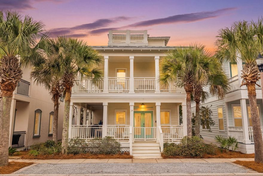 Tucked in the heart of Seacrest Beach between Alys and Rosemary, this beautifully updated 3-bedroom, 3-bath home offers the perfect blend of coastal charm and modern comfort. Recently renovated with new flooring, a refreshed kitchen, and stylishly updated baths, the home feels bright, fresh, and move-in ready.The open-concept main level is ideal for gathering and entertaining, featuring a guest bedroom and full bath, along with generous wraparound porches that invite you to relax and enjoy the coastal breeze. Upstairs, the primary suite is a true retreat with a stunning bath, complemented by an additional king bedroom and full bath--perfect for hosting family and friends.The third-floor tower adds a special touch with extra living or sleeping space and two walk-out decks offering elevated rooftop views. Whether used as a primary residence, second home, or vacation rental, this property is designed for easy coastal living. Seacrest Beach owners enjoy resort-style amenities and deeded beach access, making this an exceptional opportunity to own in one of 30A's most desirable communities.