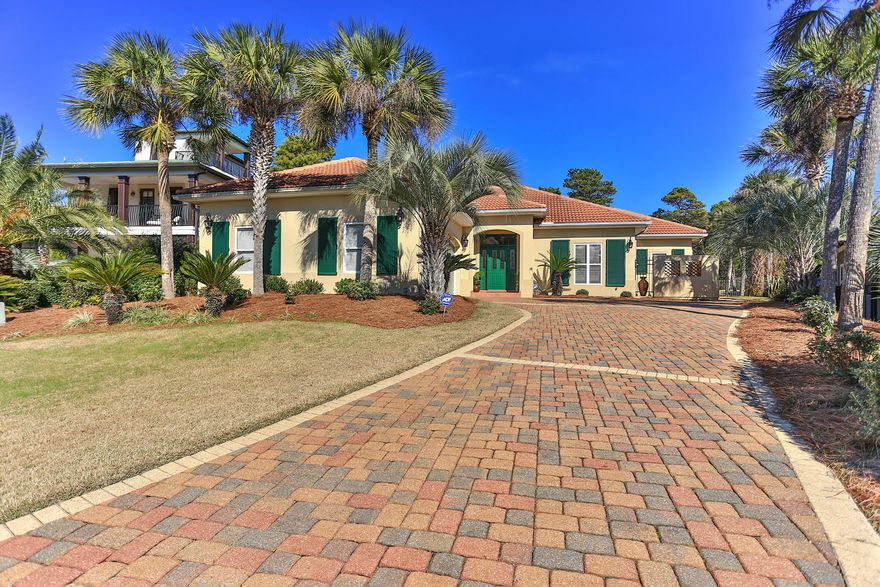 Welcome to Bellamar at Gulf Place, one of Santa Rosa Beaches most pristine gated communities on scenic Hwy 30A.Gulf Place is just across the street from the private deeded beach access, the Santa Rosa Beach Golf & Beach Club and the Vue Restaurant for fine dining overlooking the Gulf.This home sits on one of the larger lots with nearly a 1/2 acre and is meticulous inside and out with its own private pool and screen-in patio. The yard has had a recent make-over with all new landscaping, tropical plants, new sod, sprinkler system and a completely fenced-in back yard, wonderful for children and pets.Once inside you'll appreciate the open floor plan with the spaciousness of the Great room, dinning room and kitchen for family gatherings and entertaining friends with the added bonus