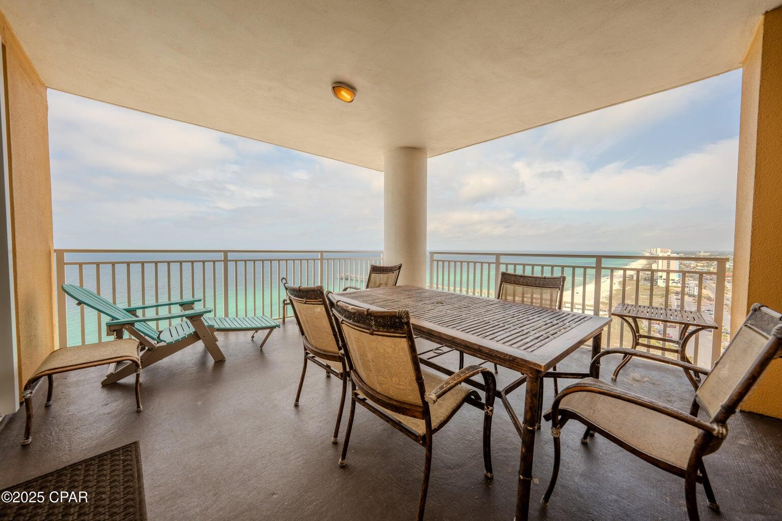 Welcome to Sterling Reef, a premier condominium complex in the heart of Panama City Beach, FL! This incredible 3 bedroom, 3 bathroom unit is a rental machine, boasting a and 1 bedroom lockout with its own private balcony, plus an extra large balcony perfect for family dinners and entertaining. With low association dues, Sterling Reef offers an affordable and desirable lifestyle. Inside, you'll find spacious 2 primary suites with king beds, a 3rd bedroom with 2 full beds and an adjoining bathroom, and sleek upgrades throughout. Recent updates include new water heaters in 2021, a new AC in the studio in 2020, and remodeled wood look ceramic tile throughout in 2018. Additional features include new appliances in 2018, a new washer and dryer in 2021 and fresh furniture. But it's not just about the unit - Sterling Reef itself offers a range of amenities to enhance your lifestyle. Enjoy stunning Gulf views, pristine beaches, and a relaxing atmosphere that's perfect for vacationers and full-time residents alike. The surrounding area is packed with activities, from water sports and fishing to shopping, dining, and entertainment. And for families, one of the best perks is that Shipwreck Island Waterpark is within walking distance, offering a fun-filled day of splashing and adventure for kids of all ages. Panama City Beach is a vibrant and growing community, with a strong rental market and endless opportunities for fun in the sun. Whether you're looking for a turn-key investment property or a beautiful beach home to call your own, this unit at Sterling Reef is the perfect choice. Contact me today to learn more and schedule a showing!