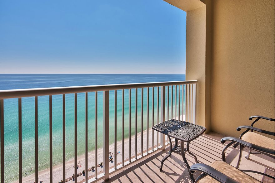 This lovingly maintained, move-in ready, 2 bedroom, 2 bathroom unit with a hallway bunk room situated on the 20th floor does not disappoint. Stunning gulf views are enjoyed from the spacious balcony, the living and dining area, and both bedrooms. Grand Panama is a Gulf front complex with great amenities such as a large sun deck, 2 pools, hot tub, parking garage and an on-site Tiki Bar.