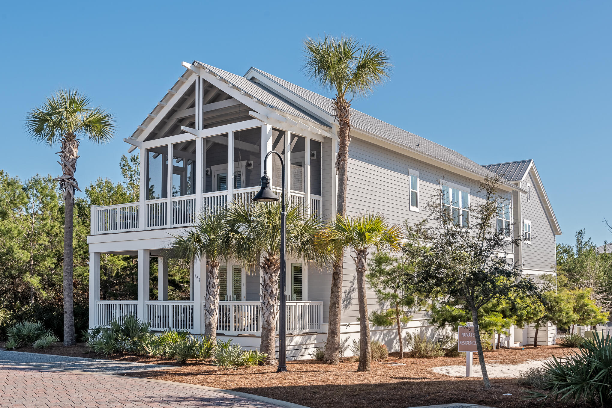 FULLY FURNISHED! Luxury beach home south of 30A includes GOLF CART! Strong Rental projections of $125,000+ per year! New Private Boardwalk built in Prominence South. This stunning property offers a private lot tucked into a preserve and a very unique/rare floor plan in the highly desirable community of Prominence South. This expansive four-bedroom, four and half-bathroom home is professionally designed offering two living spaces and expansive outdoor space. This vast homesite boasts 4,900sqft of entertainment which includes indoor and outdoor living space. 3,333sqft heated and cooled. Features include exceptional 'one of kind' woodwork & custom moulding throughout. Private back entry to the home including a large two car garage.