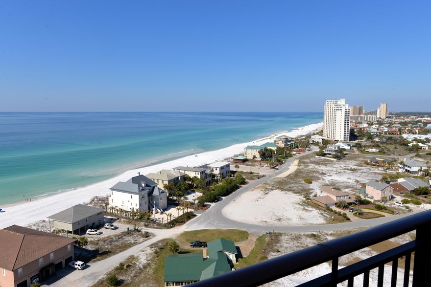 NOW OFFERED AS A SHORT SALE! HURRY FOR YOUR PIECE OF PARADISE! This lovely 15th floor beachside condo offers spectacular views of the gulf & lagoon pool. Once you walk through the front door of the condo itself will beckon you to come in & play the coastal way. The two bedroom, two & a half bath unit allows access to the spacious balcony from both the living area & the master bedroom - both of which face the gulf. The pretty kitchen features white corian counter tops, white cabinets, white appliances, & an abundance of counter space. There are tile floors in the main living areas & carpet in the bedrooms. The unit is nicely furnished & accessorized with a happy coastal flair. A big bonus to this unit is the ability to see the amazing sunsets from the balcony. Westwinds is a premier