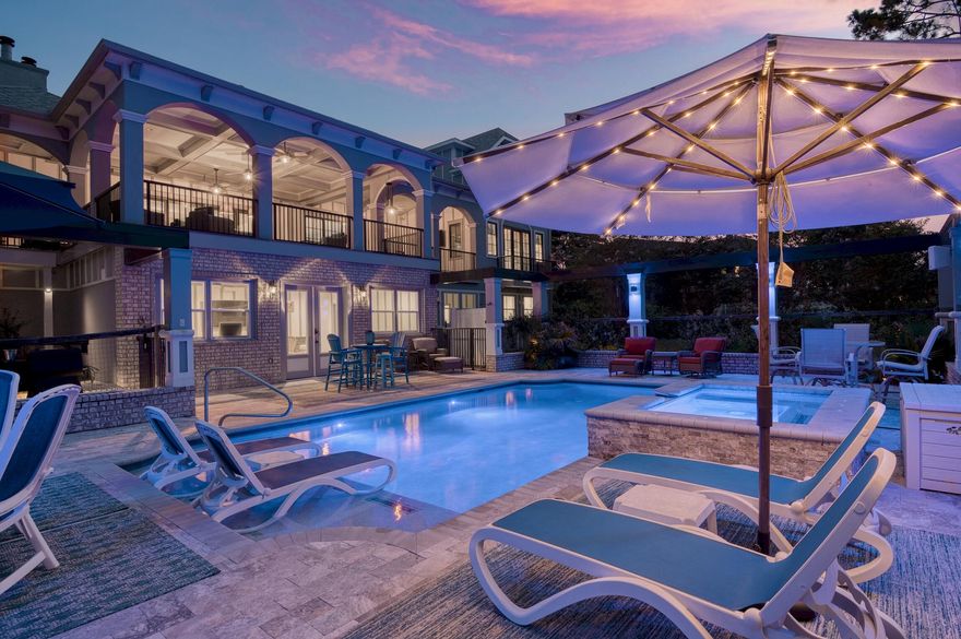 Welcome to the epitome of luxury living at 21 South Anchors Lake Drive, nestled in the heart of Santa Rosa Beach, FL. This exquisite residence offers an unparalleled blend of elegance and comfort, set on an oversized 0.61 acre lot that promises privacy and tranquility. For golf enthusiasts, the Santa Rosa Golf Course is conveniently located nearby, providing easy access to one of the area's premier courses. Less than a mile away the crystal blue waters of the gulf are just a short walk or bike ride from your doorstep. Step inside to discover an open-concept design that seamlessly connects the living spaces, creating an inviting atmosphere perfect for both relaxation and entertaining. The main living area extends effortlessly onto an expansive covered porch, where breathtaking lake views provide a serene backdrop.

The gourmet kitchen is equipped with double ovens, gas cooktop with vent hood and butler's pantry designed for both functionality and style. Next to the gourmet kitchen, an expansive covered porch offers ample space to unwind, entertain, or dine al fresco. A grand panel slider door seamlessly unites these spaces, enhancing the flow of indoor-outdoor living.

Once outdoors, indulge in the beautifully landscaped grounds featuring a private heated saltwater pool with spa, complemented by a convenient poolside kitchen. This oasis is perfect for entertaining friends, hosting family gatherings or enjoying quiet moments of reflection. The private outdoor space is further enhanced by the home's waterfront location, offering picturesque views and a tranquil ambiance.

This stunning property is a true haven for those seeking an active coastal lifestyle, complete with all the amenities one could desire. Discover the beauty and sophistication of 21 South Anchors Lake Driveyour private retreat awaits.