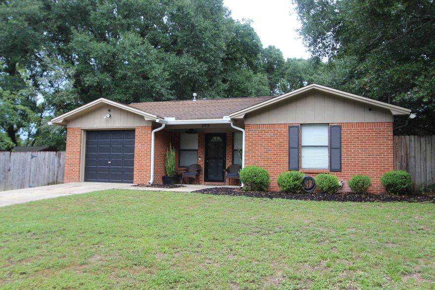 Welcome to 393 Crossland St - a charming 3-bed, 2-bath home nestled in the heart of Crestview! This move-in ready gem features a spacious open floor plan, beautiful original wood flooring, and a beautiful updated kitchen with stainless steel appliances. Enjoy relaxing evenings on the back patio overlooking the fully fenced backyard--perfect for pets or play. Conveniently located near schools, shopping, and military bases. Whether you're a first-time buyer or looking to downsize, this home is a must-see!