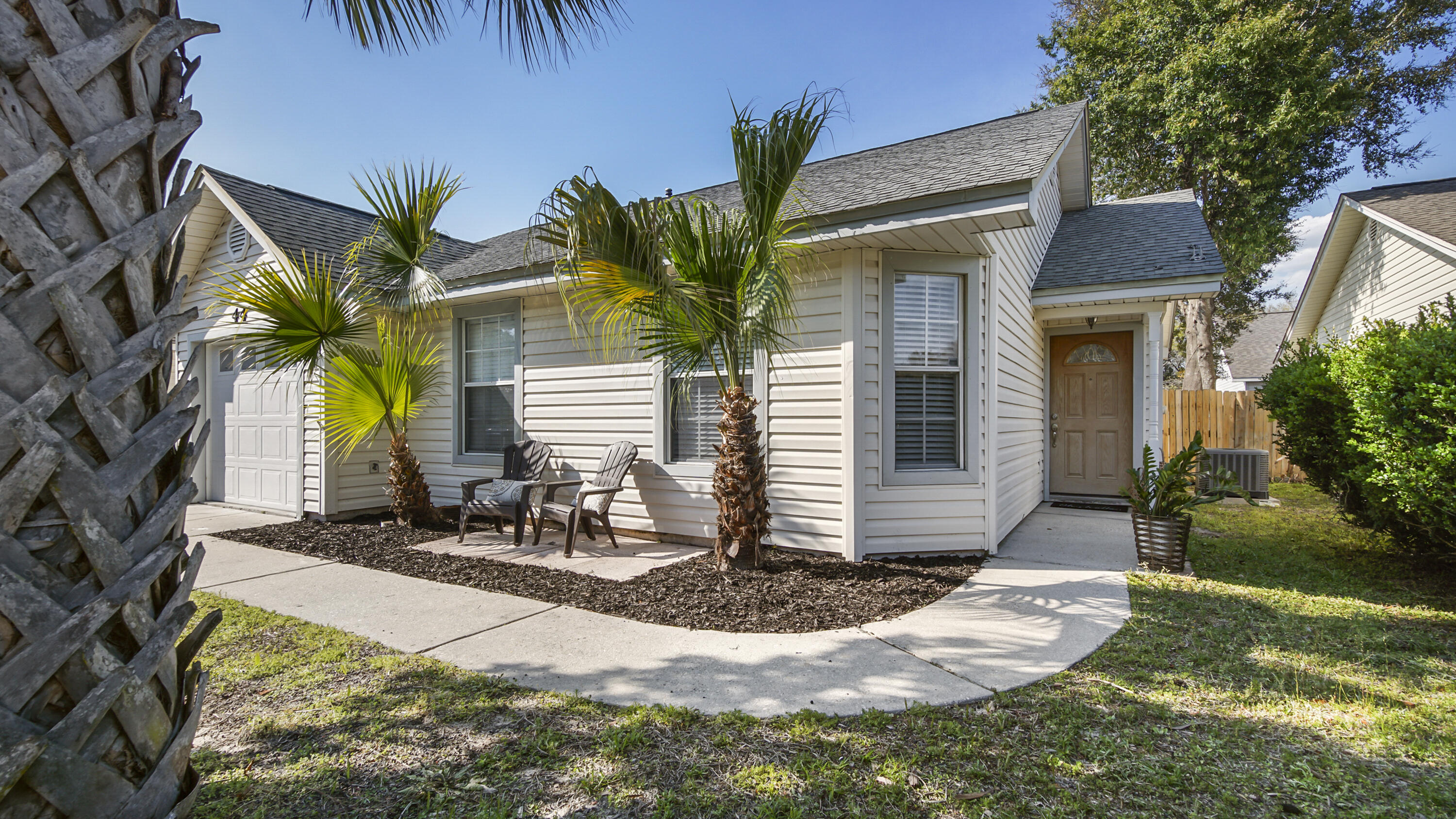 PRICE ADJUSTMENT! SELLER-PAID NEW ROOF + $5K CREDIT TOWARDS BUYER'S CLOSING COSTS WITH ACCEPTABLE OFFER. Beautifully upgraded 3 BR I 2 BA I Extended 1-Car Garage One-Level Home in sought-after Mary Esther, FL adjacent to the Santa Rosa Mall, just minutes from the gorgeous beaches of the Emerald Coast, and located between Eglin AFB and Hurlburt Field AFB. All updated Kitchen and Baths * New LVP Flooring & Baseboards throughout * New Paint & Smoothed Ceilings * New Lighting & Fans * New Light Switches and Receptacles * New Doorknobs & Hinges Throughout. No detail overlooked! Step out onto your large patio space in the privacy fenced backyard, with shrubs, mature trees, laid to lawn, and a brick firepit feature. New Roof to be installed, HVAC 2018 and Water Heater 2023. This home is appointed with mature landscaping to include palm trees and magnolia trees for a lush tropical feel! The neighborhood of Emerald Estates comprises just 52 single family homes on a quiet cul-de-sac loop and features underground utilities and sidewalks. Conveniently located only 2 miles from Hurlburt Field / 9 miles from Eglin AFB and only 5 miles from the BEACH ... and all the amenities this area has to offer to include Retail, Dining, Movie Theaters, Schools, Boating, & the Beaches! Prepare to come and fall instantly in LOVE with this home!